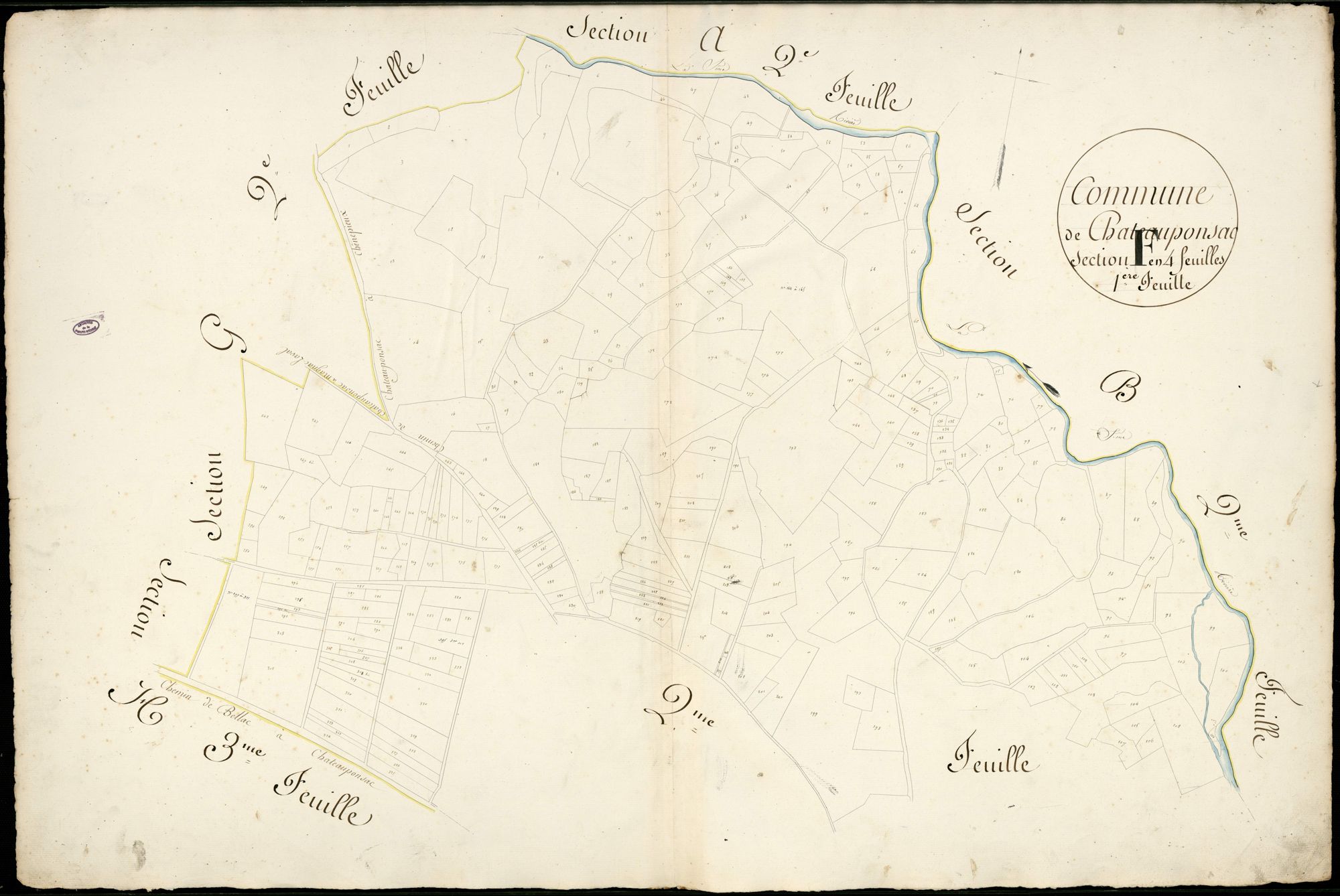 Châteauponsac 3 P 51 / 1 1828