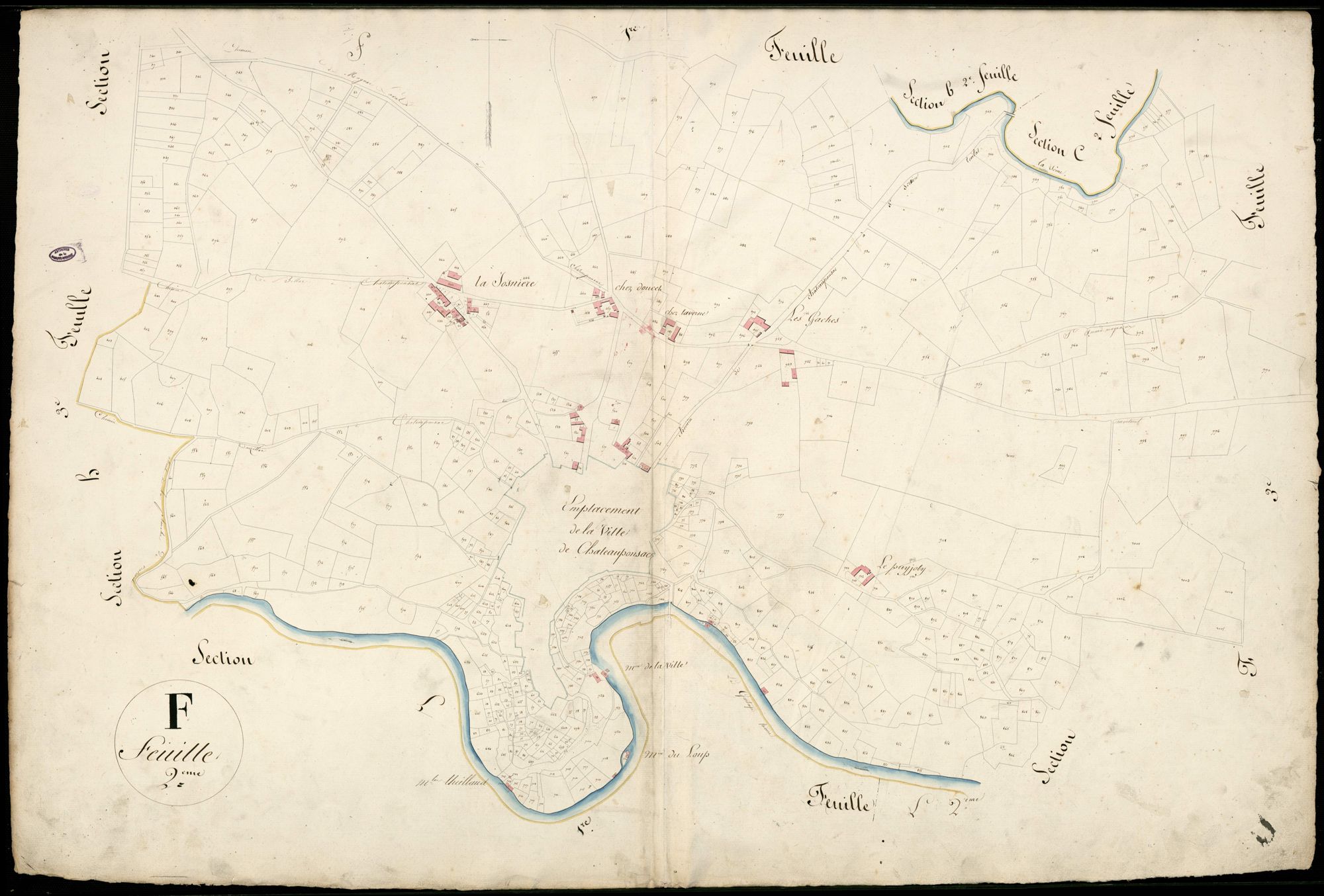 Châteauponsac 3 P 51 / 1 1828