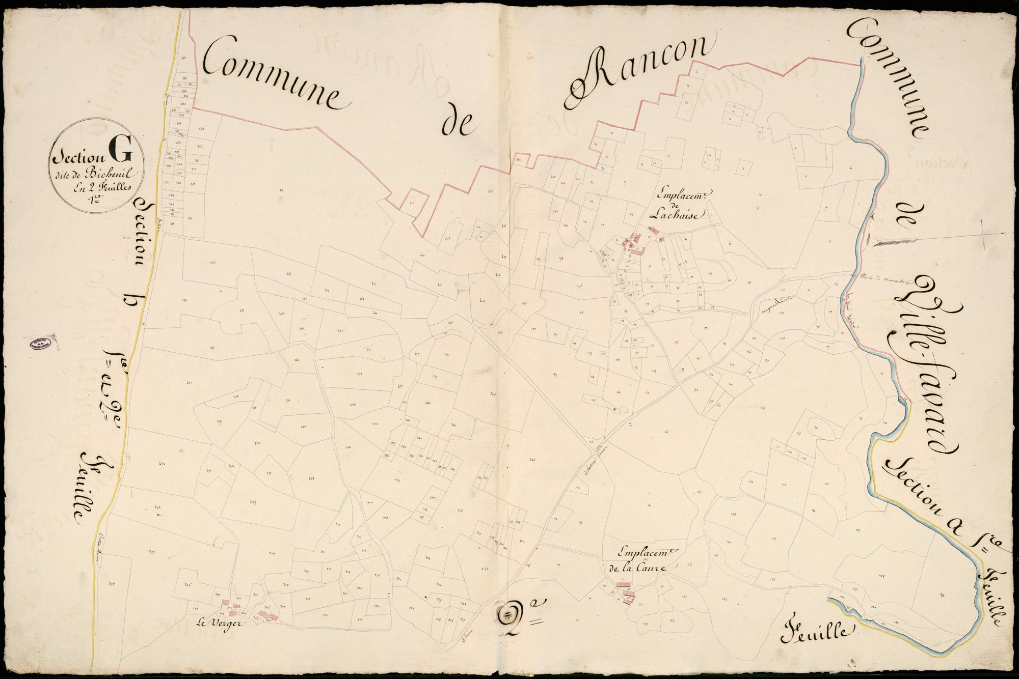 Châteauponsac 3 P 51 / 1 1828