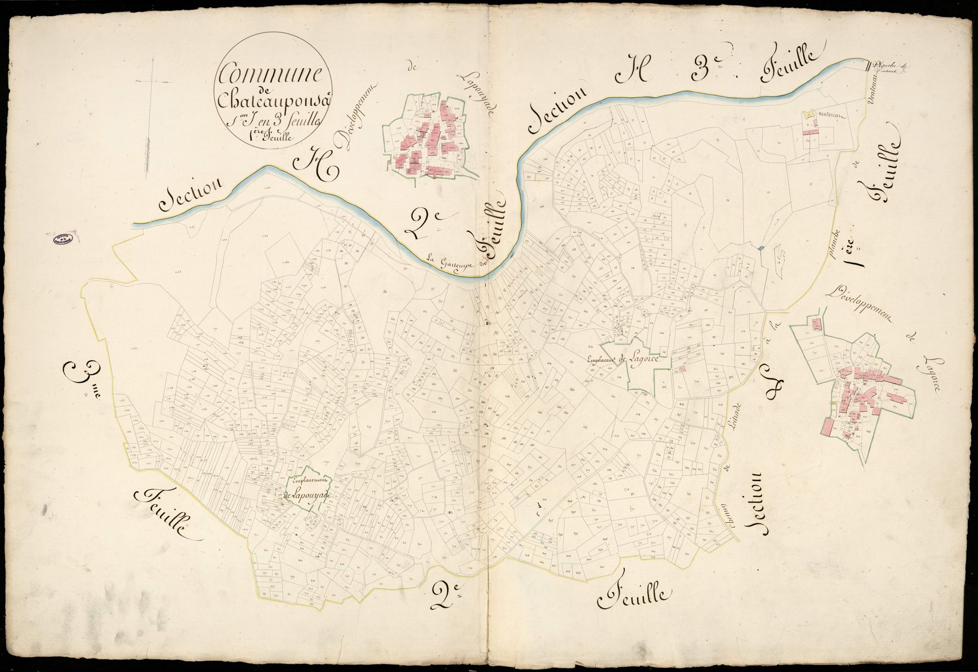 Châteauponsac 3 P 51 / 2 1828