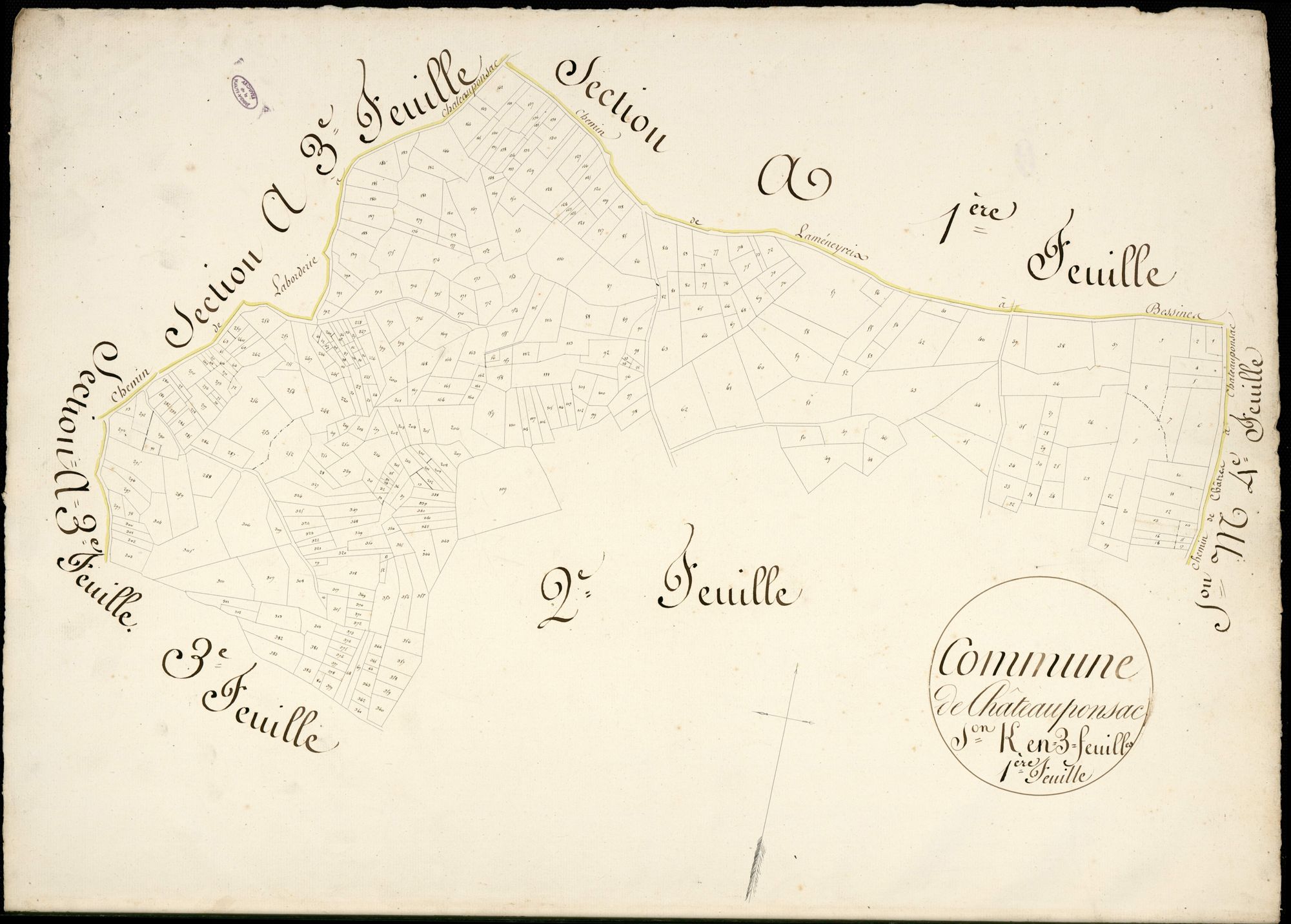 Châteauponsac 3 P 51 / 2 1828