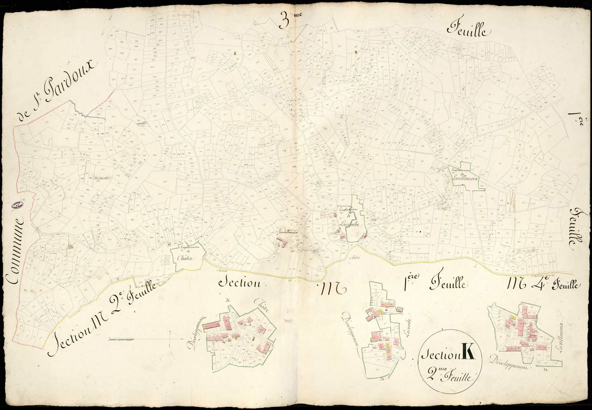 Châteauponsac 3 P 51 / 2 1828