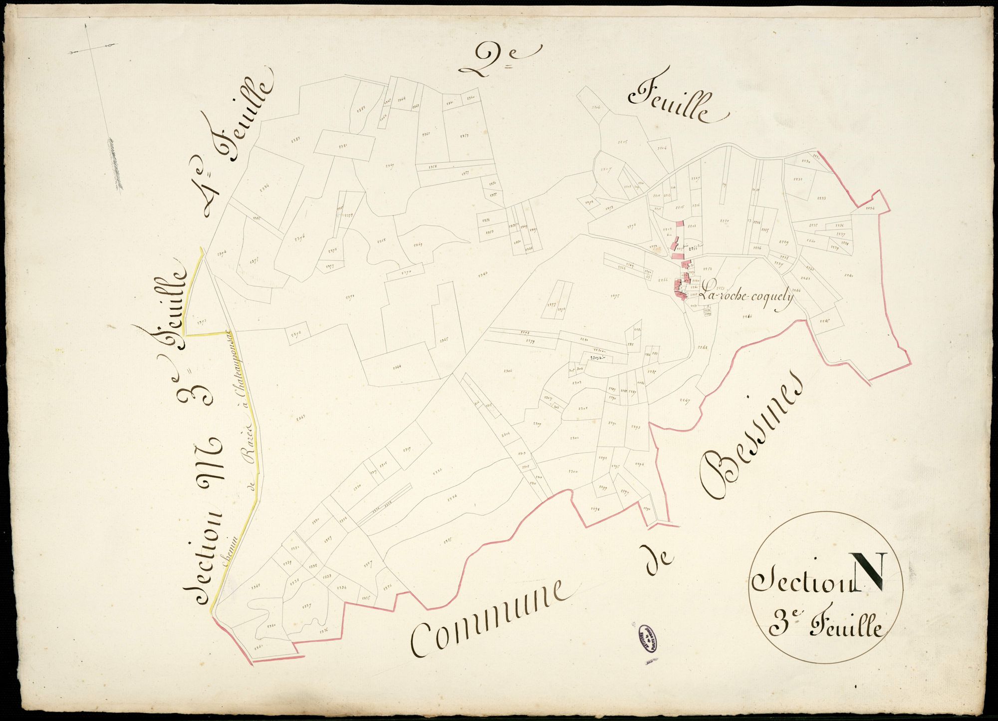 Châteauponsac 3 P 51 / 2 1828