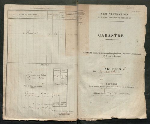 Châteauponsac 3 P 51 / 4 1829