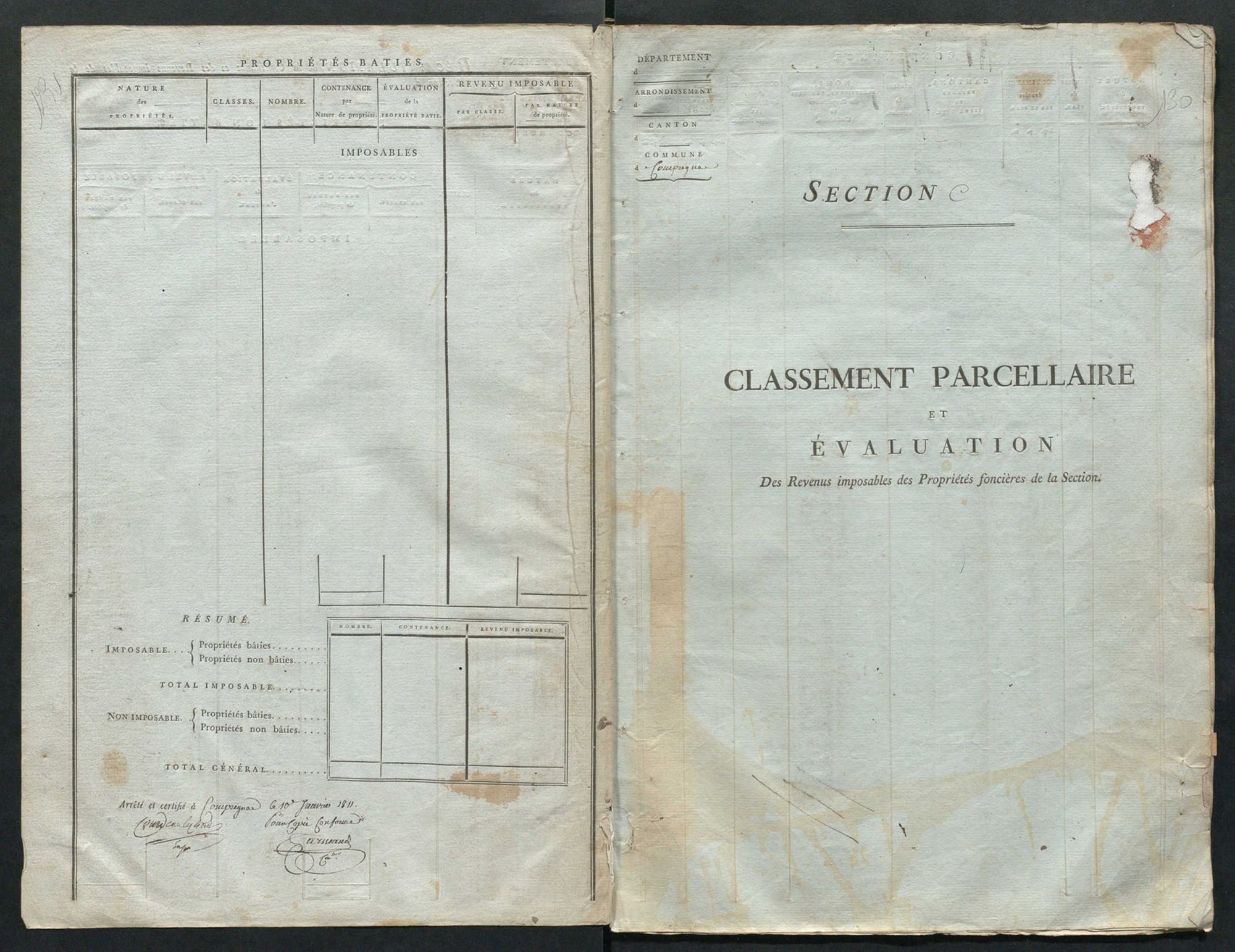 Compreignac 3 P 57 / 3 1811