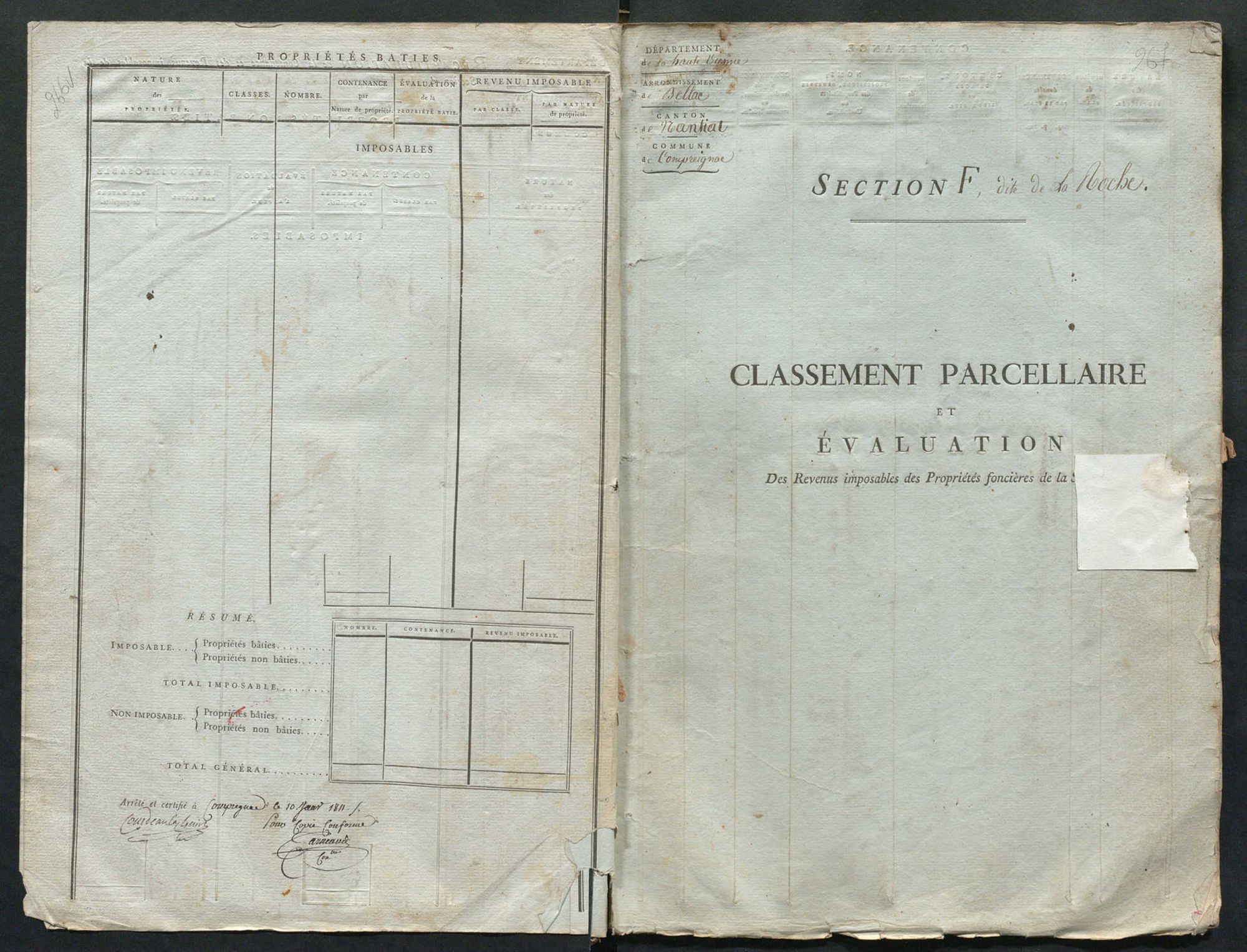 Compreignac 3 P 57 / 3 1811