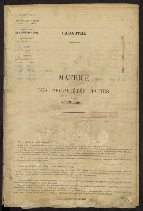 Compreignac 3 P 57 / 14 1910-1955