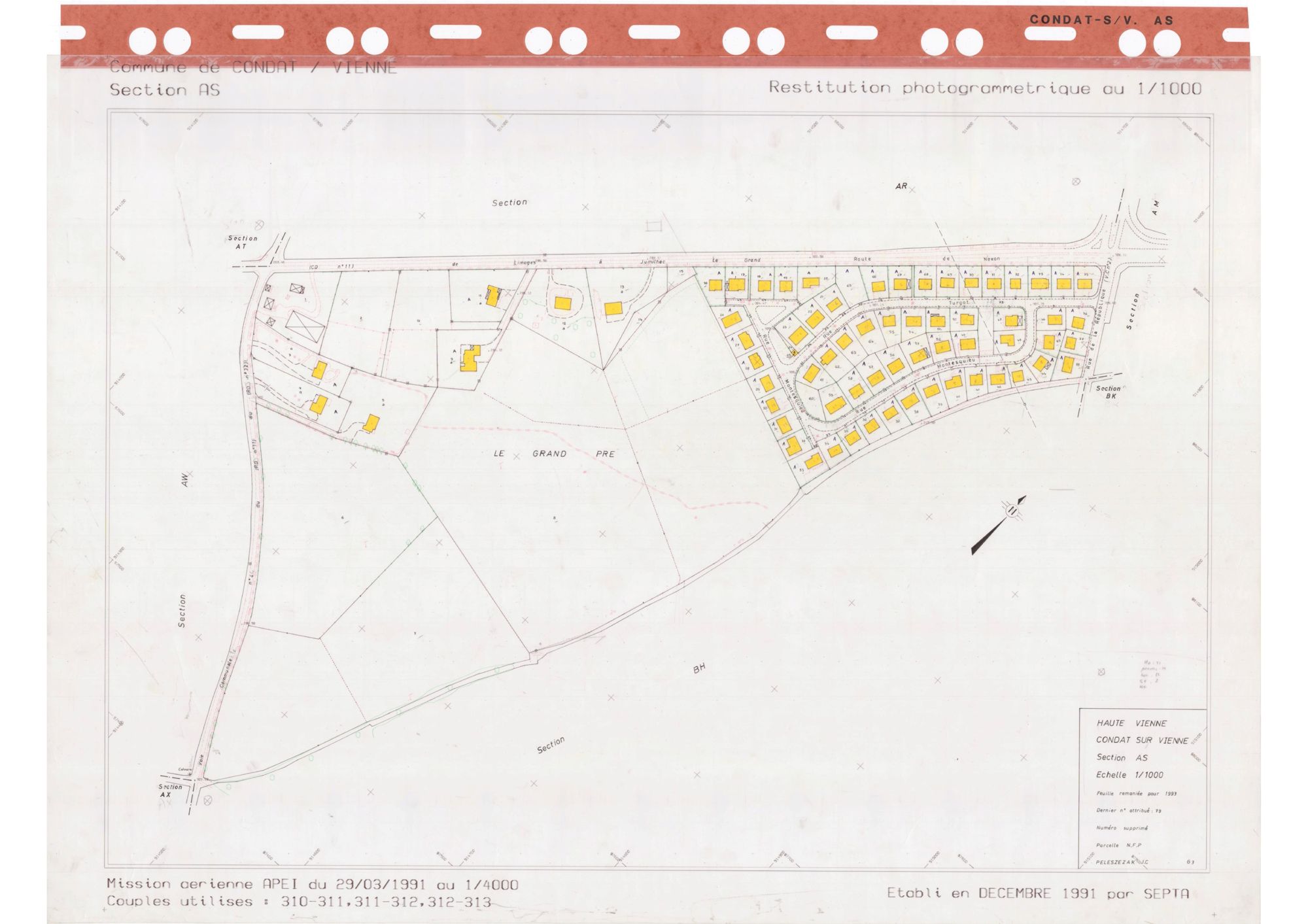 Condat-sur-Vienne DDFIP 87 1993