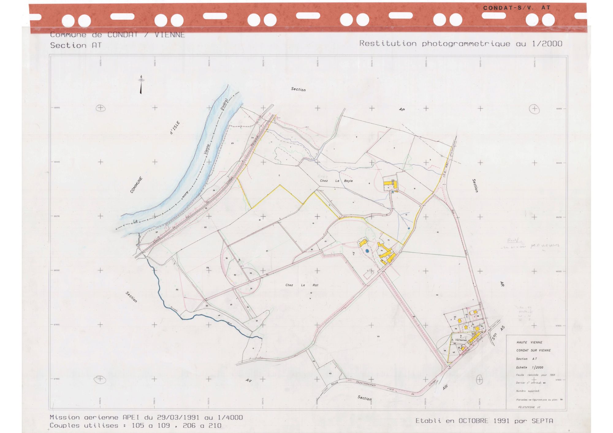 Condat-sur-Vienne DDFIP 87 1993