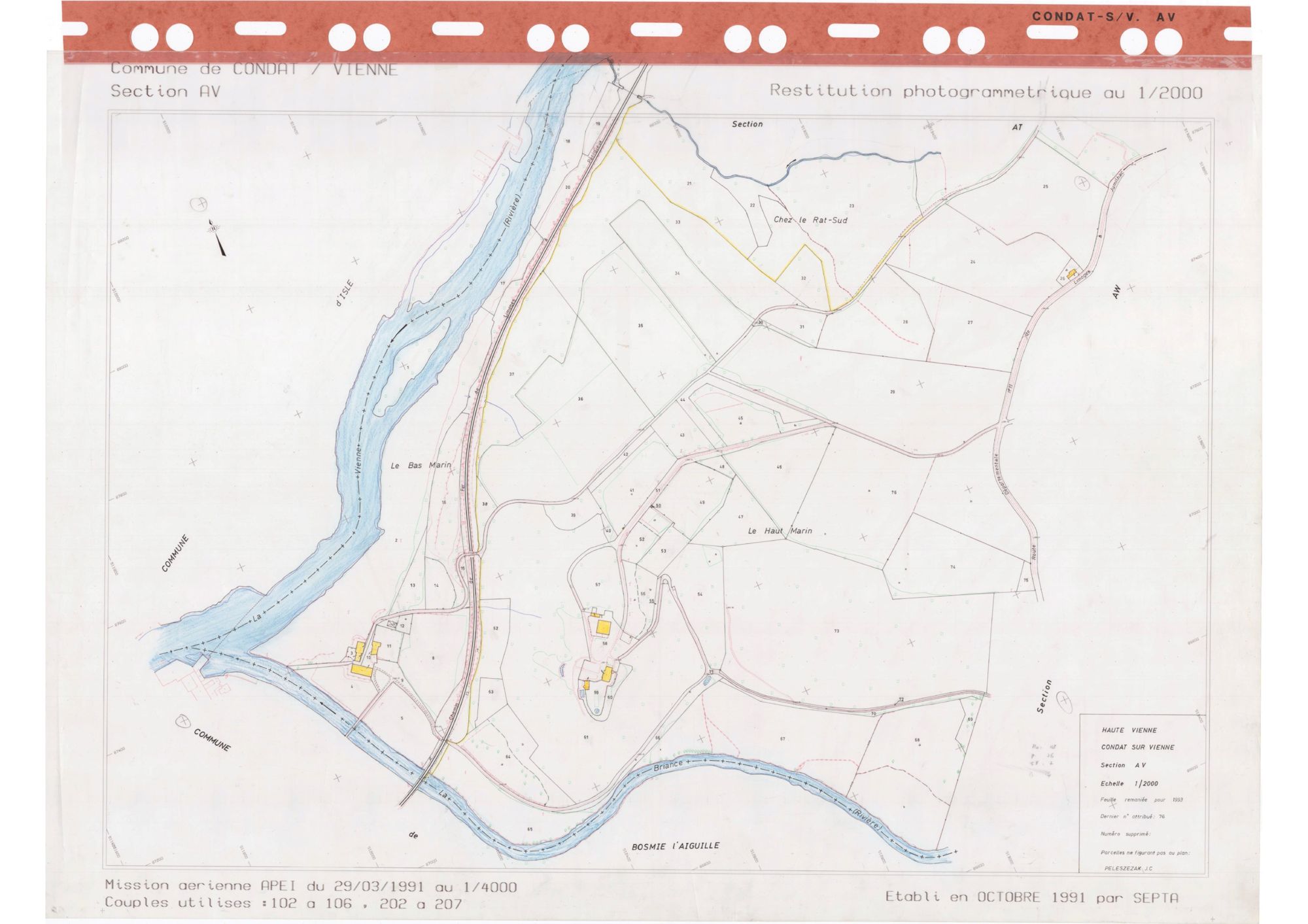 Condat-sur-Vienne DDFIP 87 1993