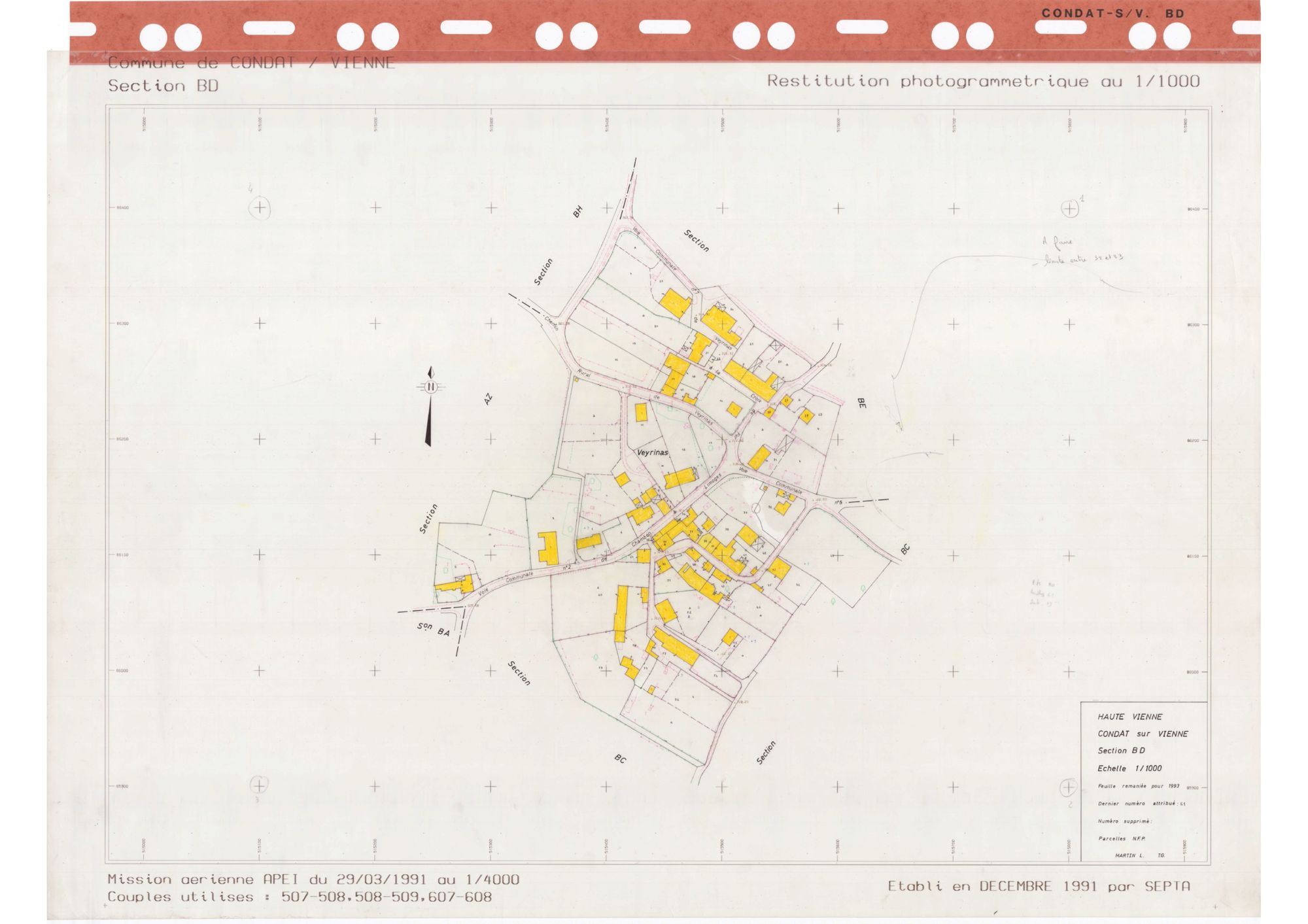 Condat-sur-Vienne DDFIP 87 1993