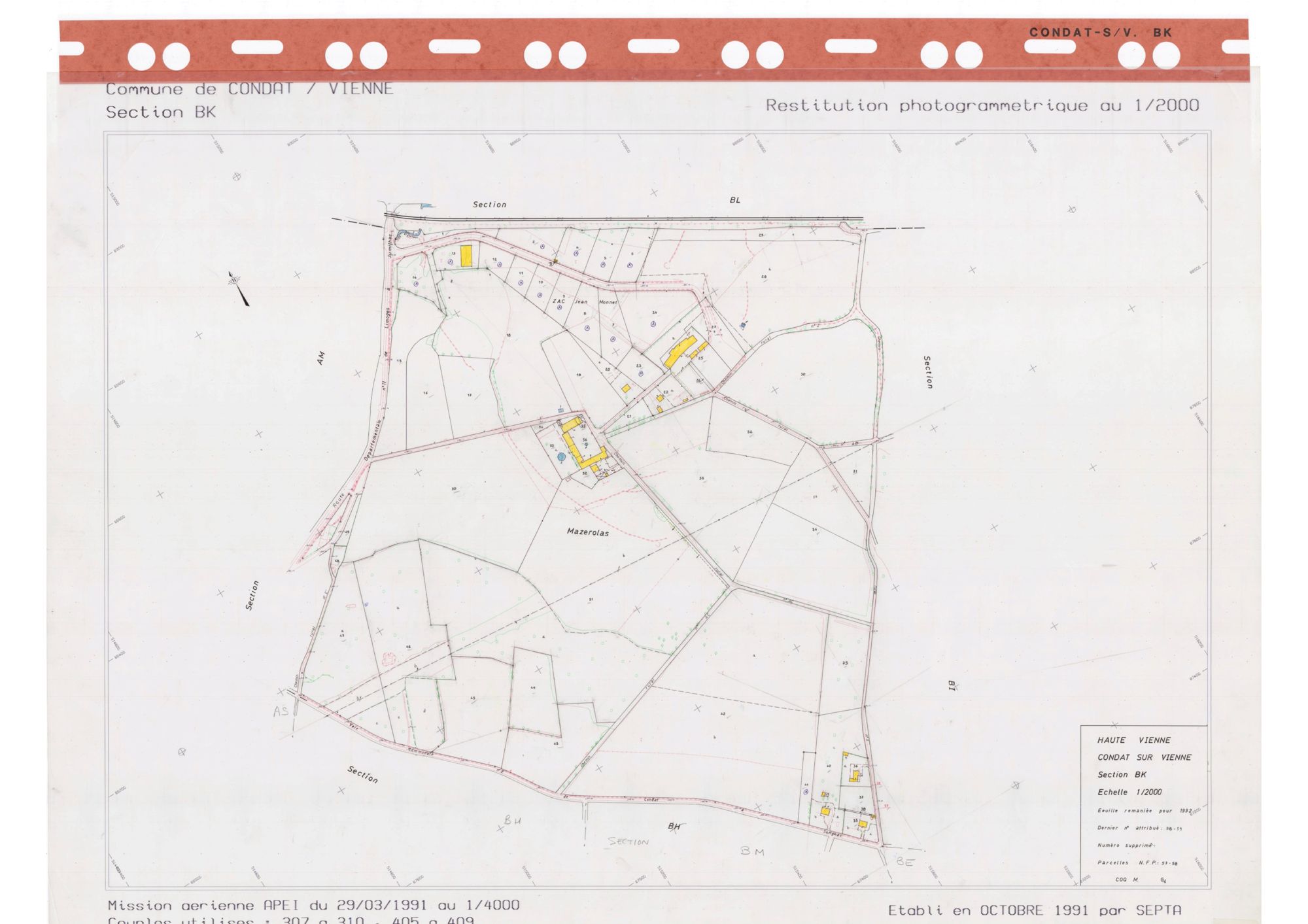 Condat-sur-Vienne DDFIP 87 1992