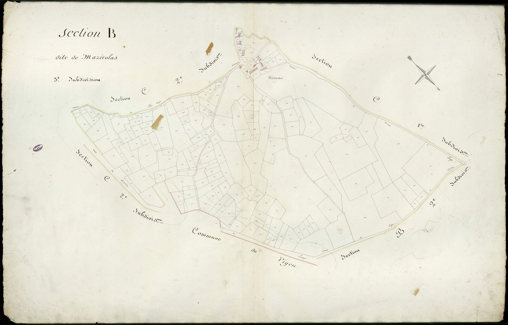 Condat-sur-Vienne 3 P 58 / 1 [v. 1814]