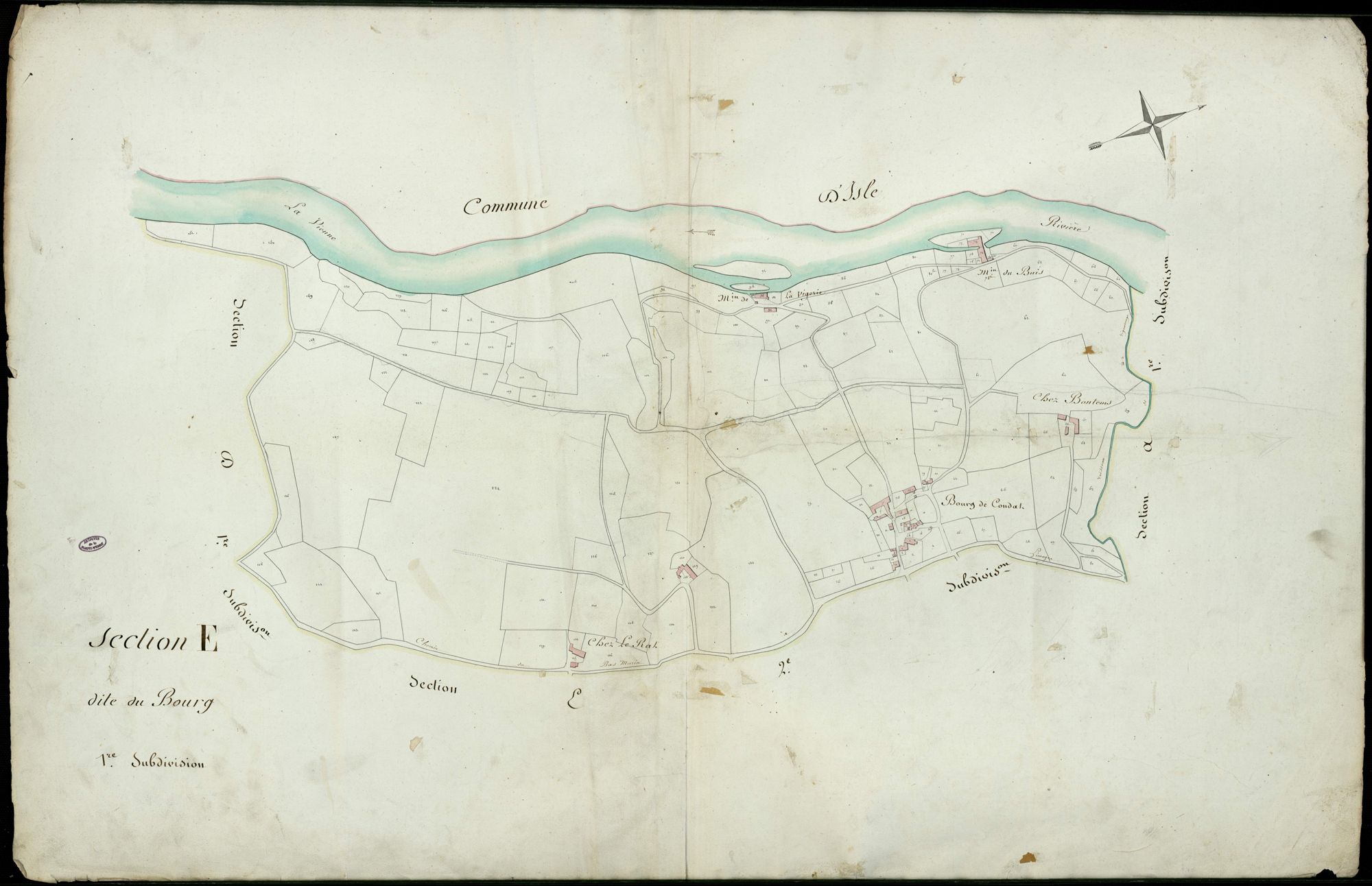 Condat-sur-Vienne 3 P 58 / 1 [v. 1814]