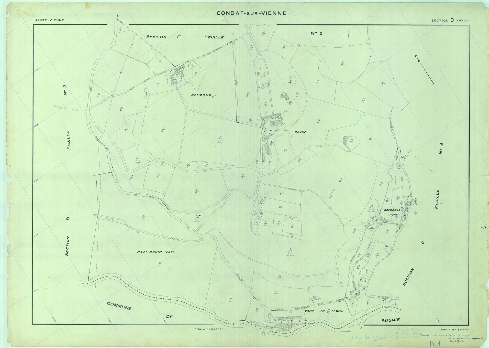 Condat-sur-Vienne 1203 W 29 1955