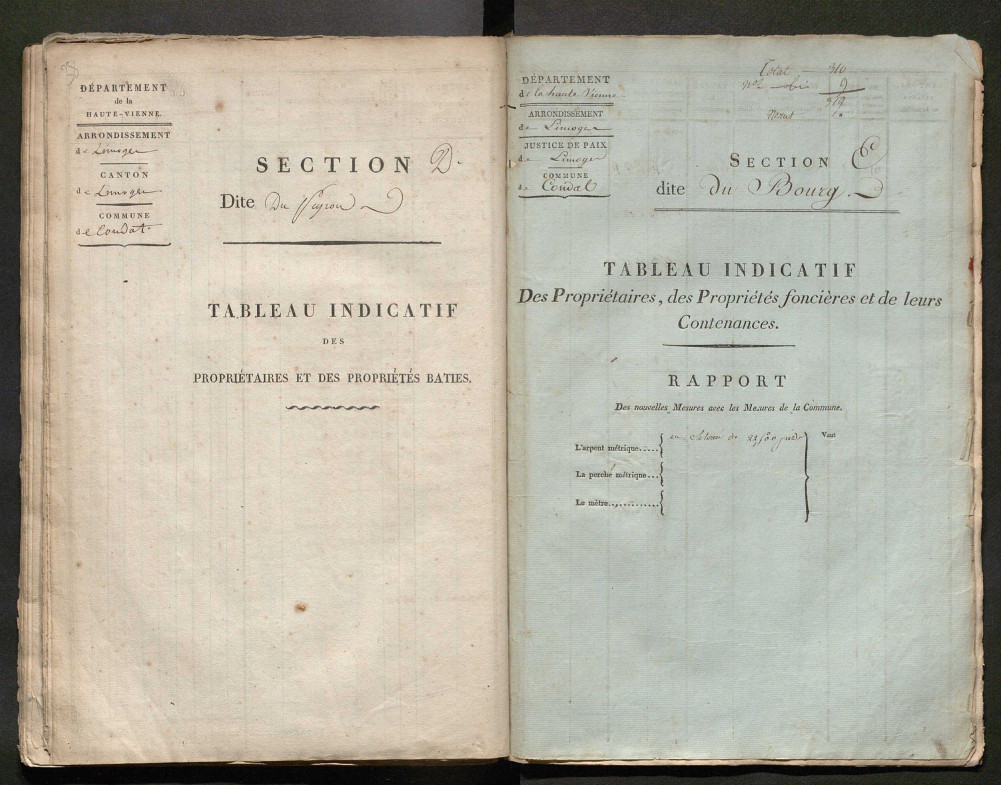 Condat-sur-Vienne 3 P 58 / 2 [v. 1822]