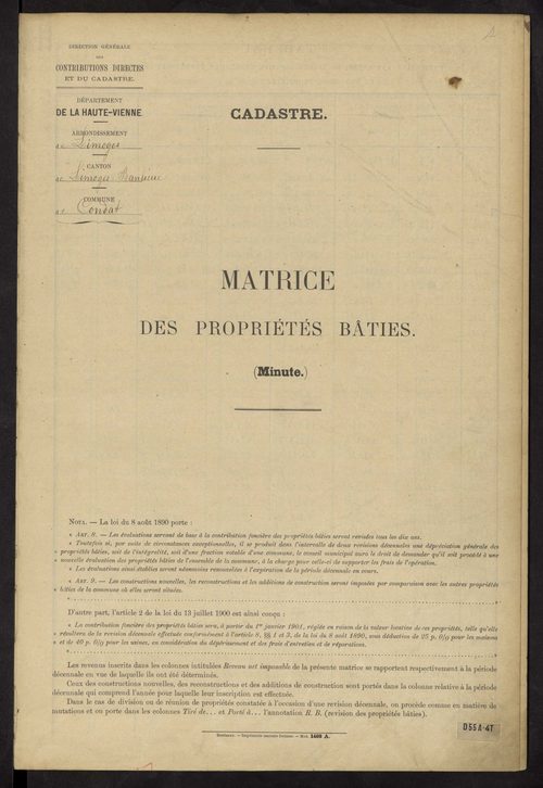 Condat-sur-Vienne 3 P 58 / 7 1910-1955