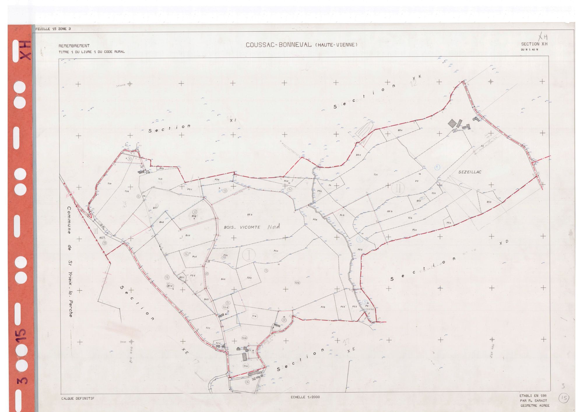 Coussac-Bonneval DDFIP 87 1982