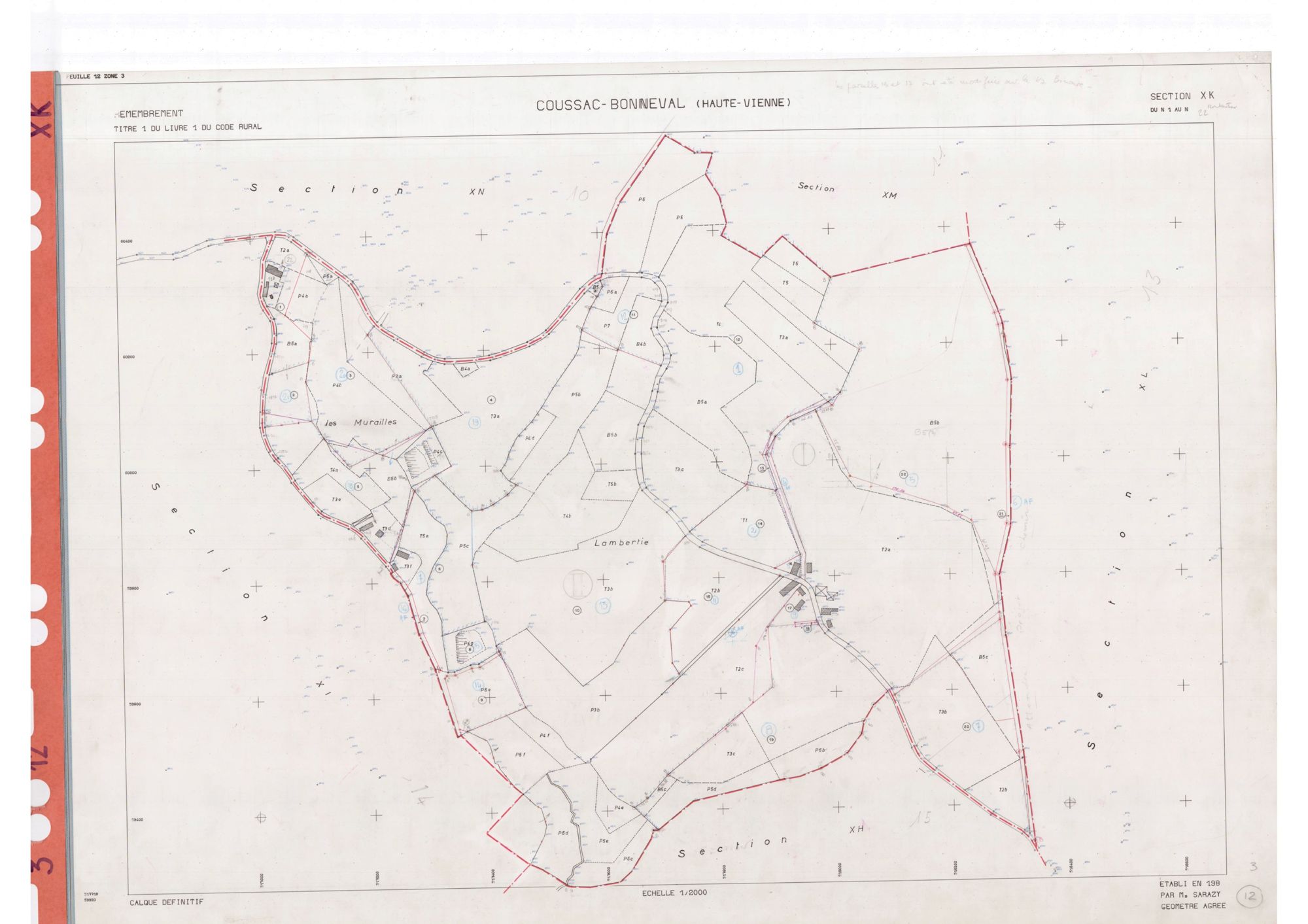 Coussac-Bonneval DDFIP 87 1982