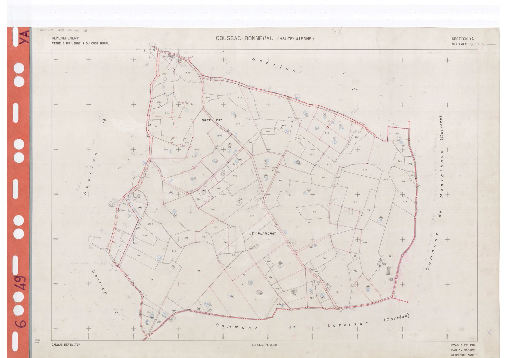 Coussac-Bonneval DDFIP 87 1982