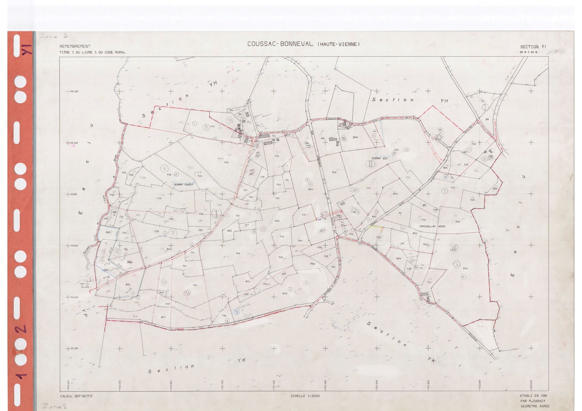 Coussac-Bonneval DDFIP 87 1982
