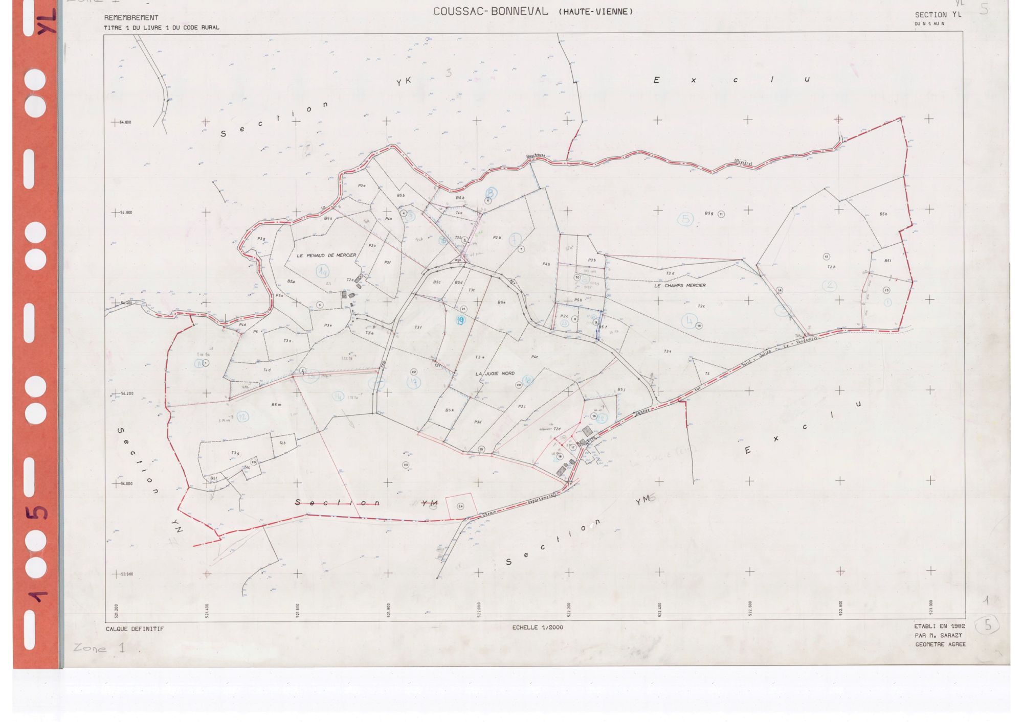 Coussac-Bonneval DDFIP 87 1982