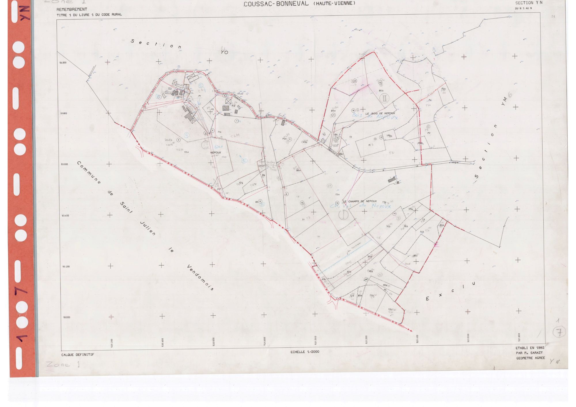 Coussac-Bonneval DDFIP 87 1982