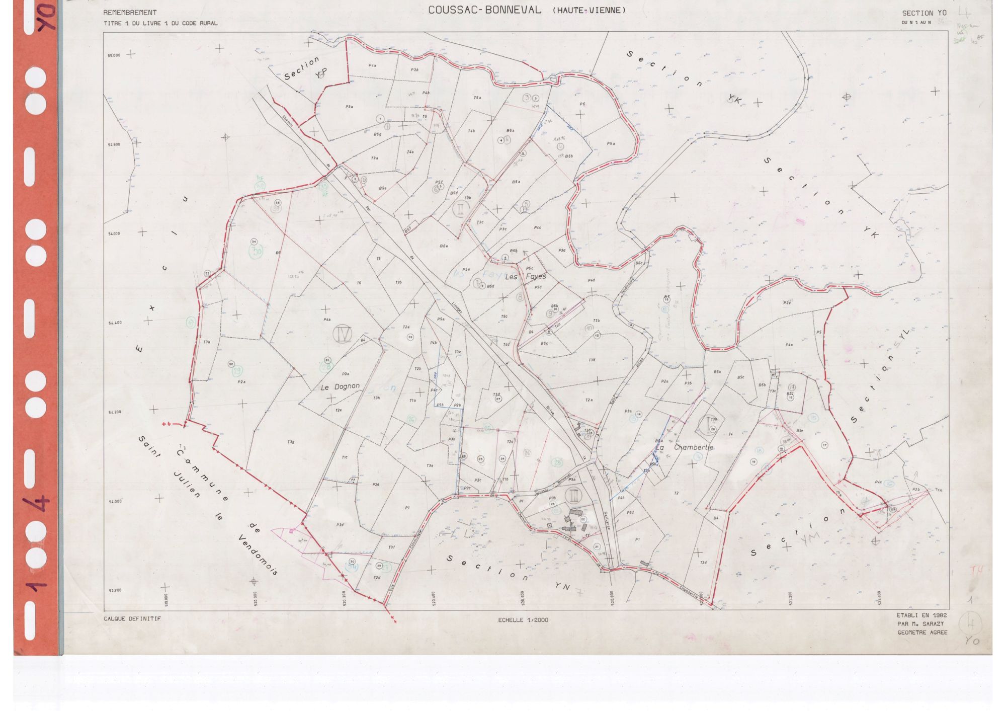 Coussac-Bonneval DDFIP 87 1982