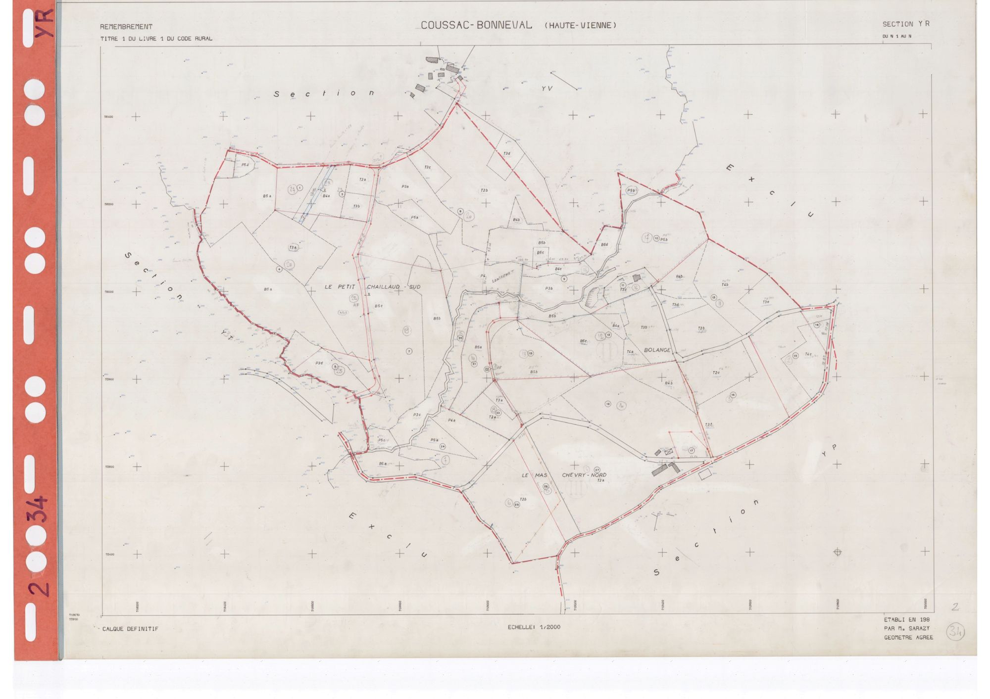 Coussac-Bonneval DDFIP 87 1982