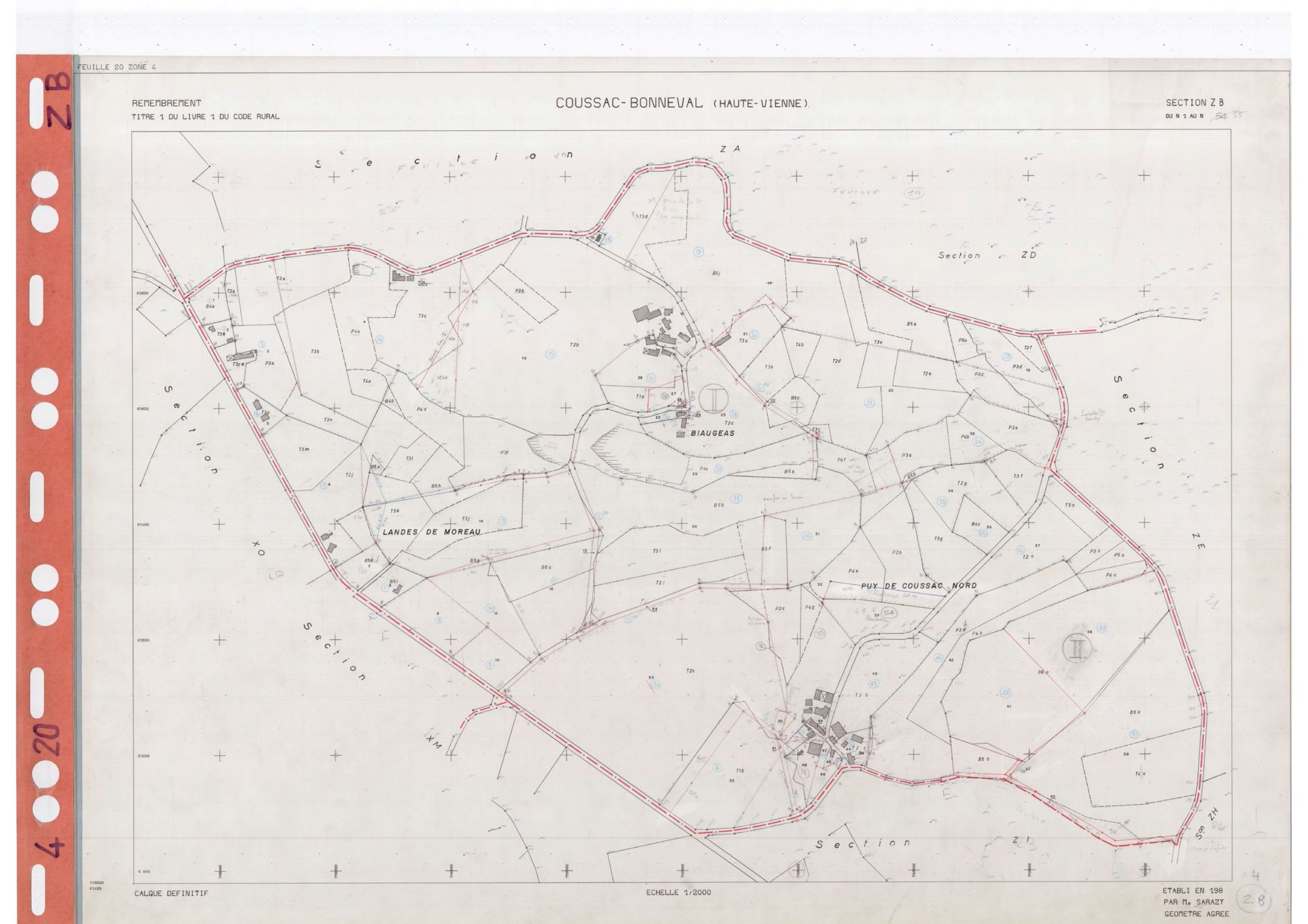 Coussac-Bonneval DDFIP 87 1982