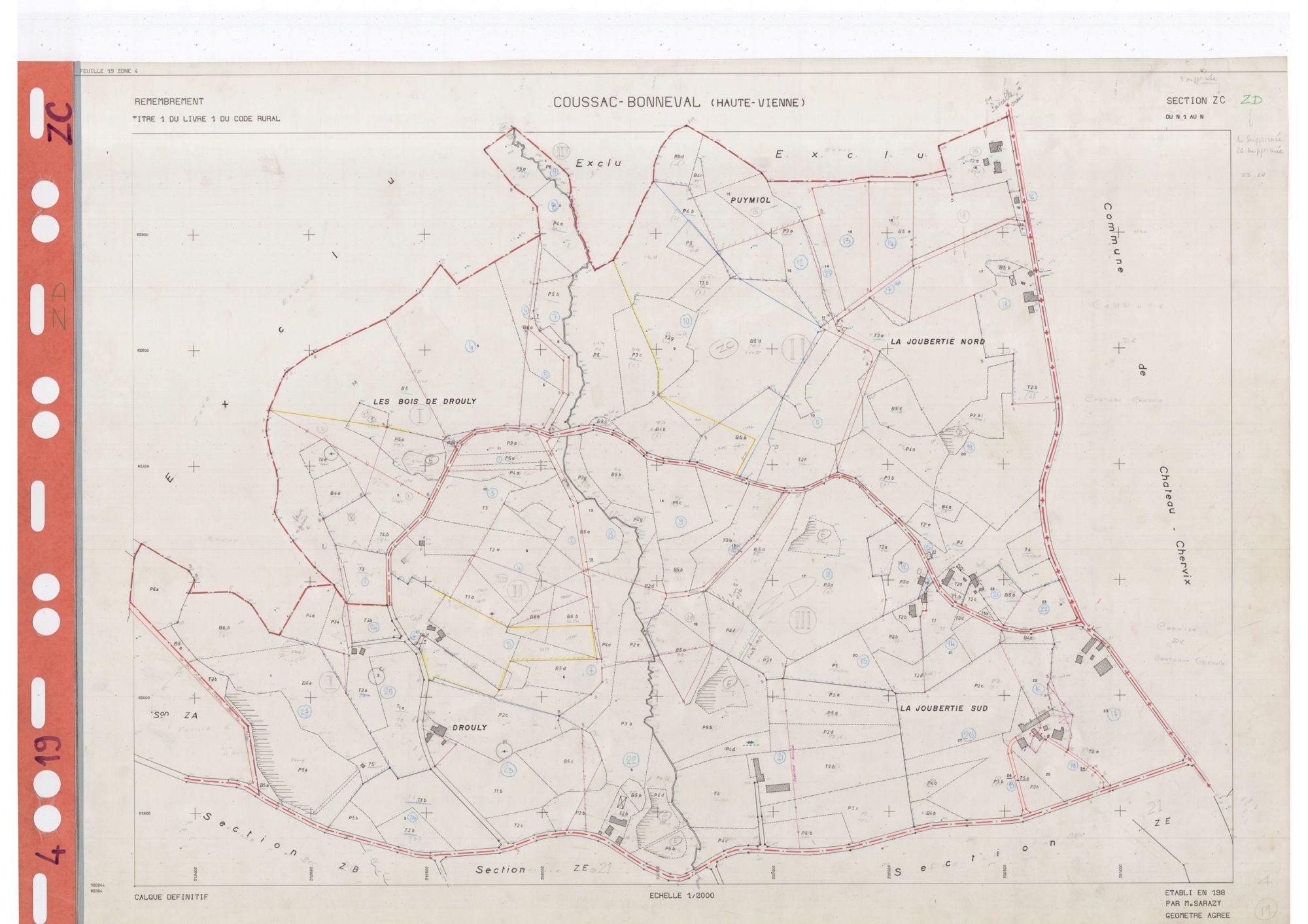 Coussac-Bonneval DDFIP 87 1982