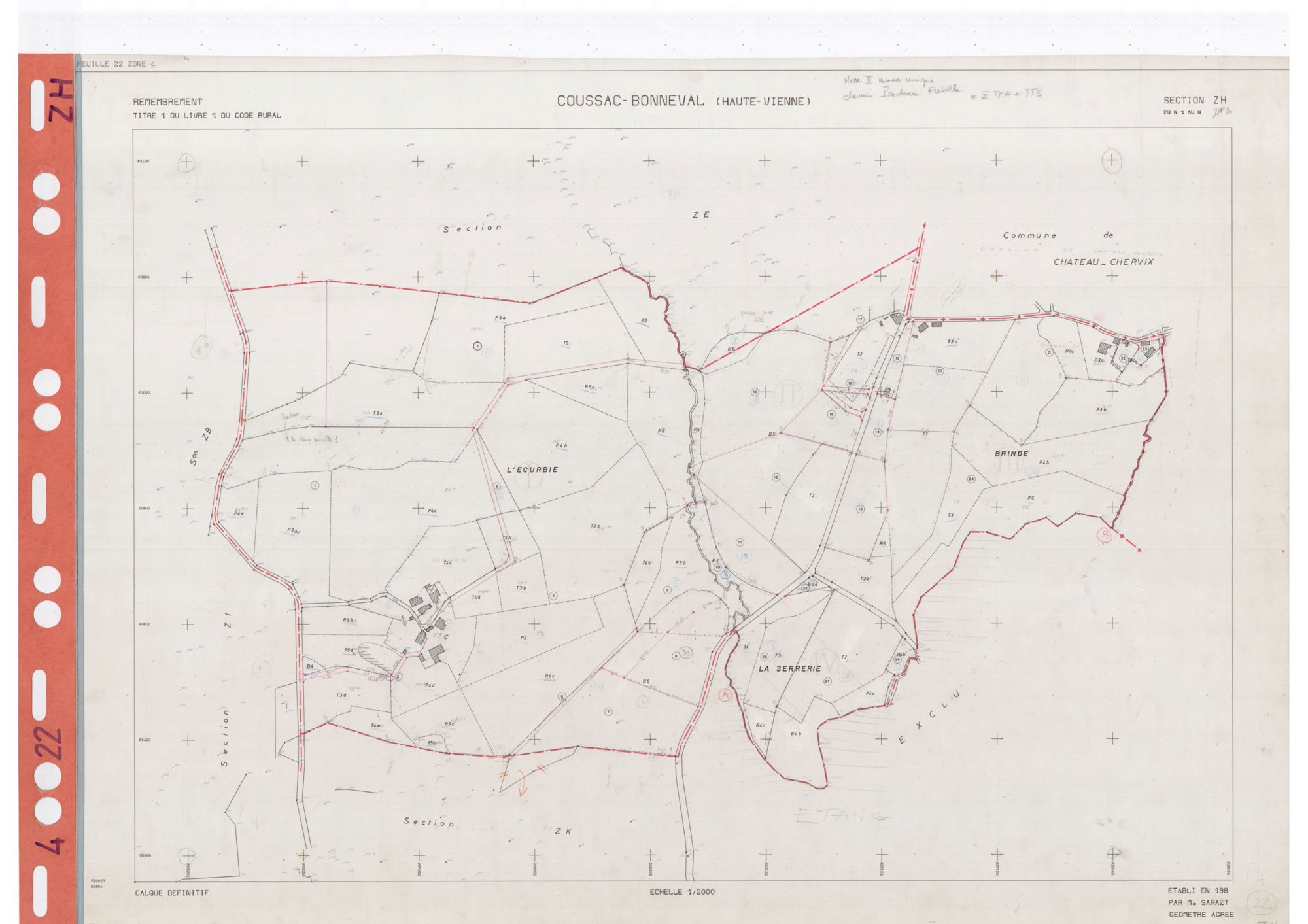 Coussac-Bonneval DDFIP 87 1982