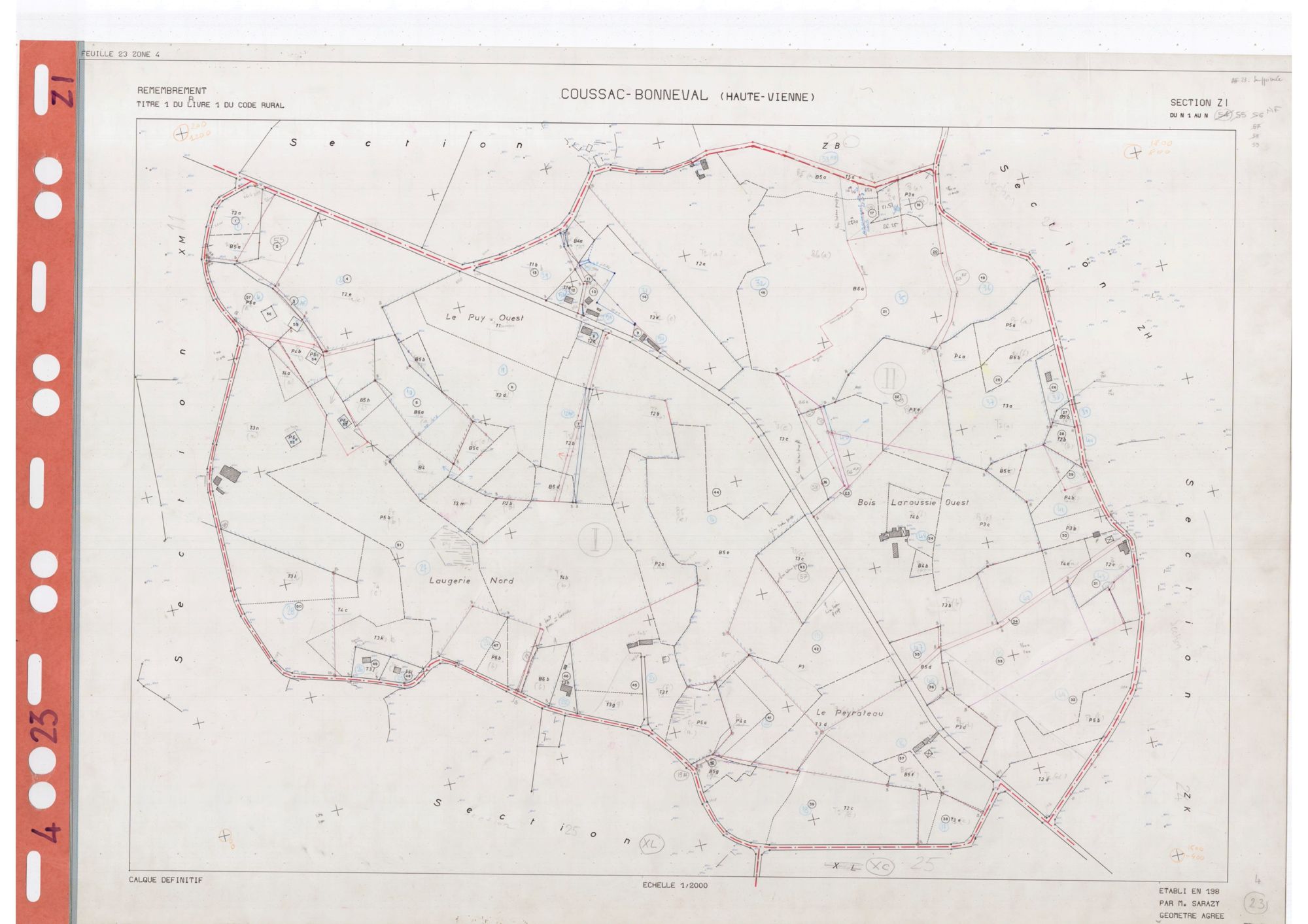 Coussac-Bonneval DDFIP 87 1982