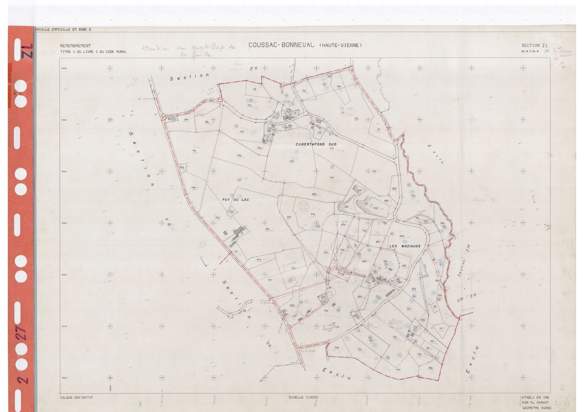 Coussac-Bonneval DDFIP 87 1982