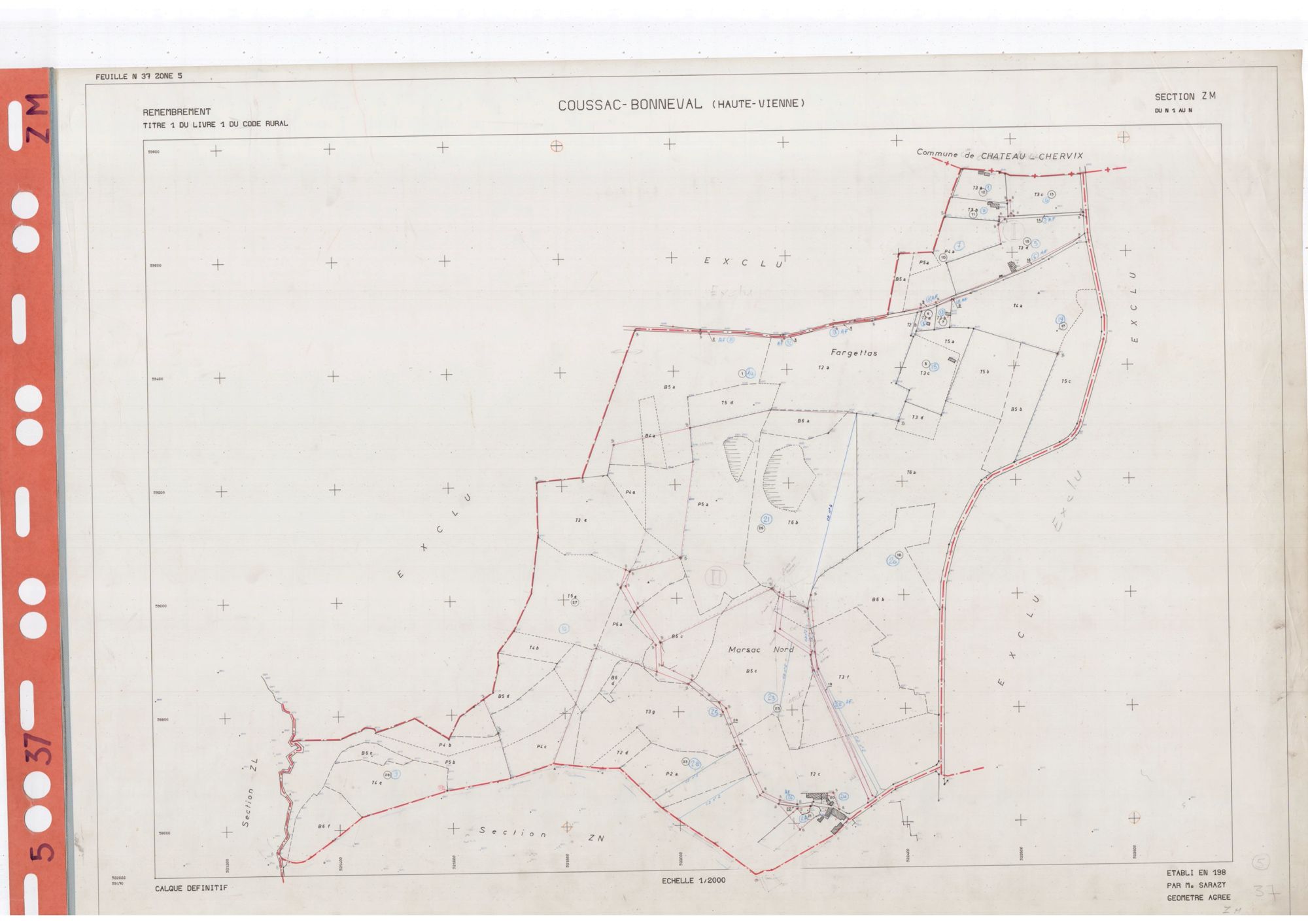 Coussac-Bonneval DDFIP 87 1982