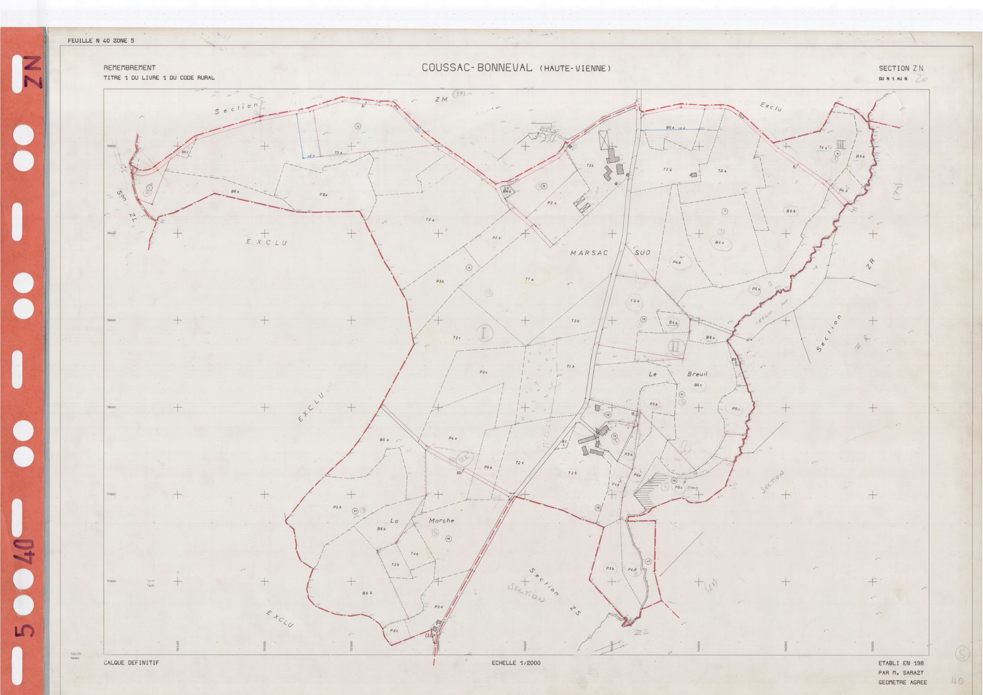 Coussac-Bonneval DDFIP 87 1982