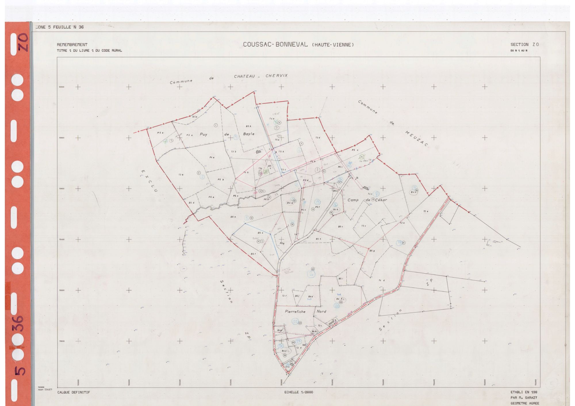 Coussac-Bonneval DDFIP 87 1982