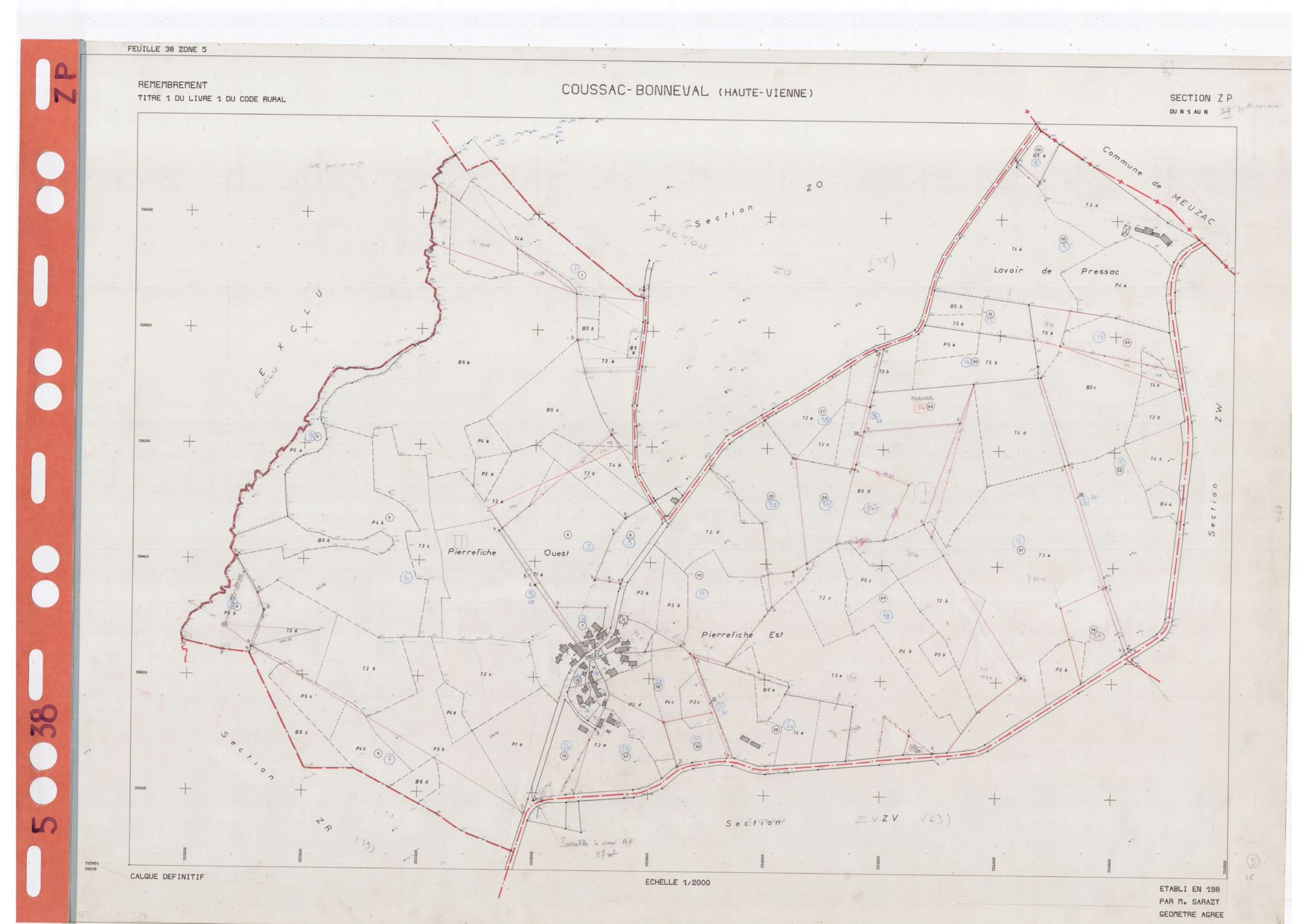 Coussac-Bonneval DDFIP 87 1982