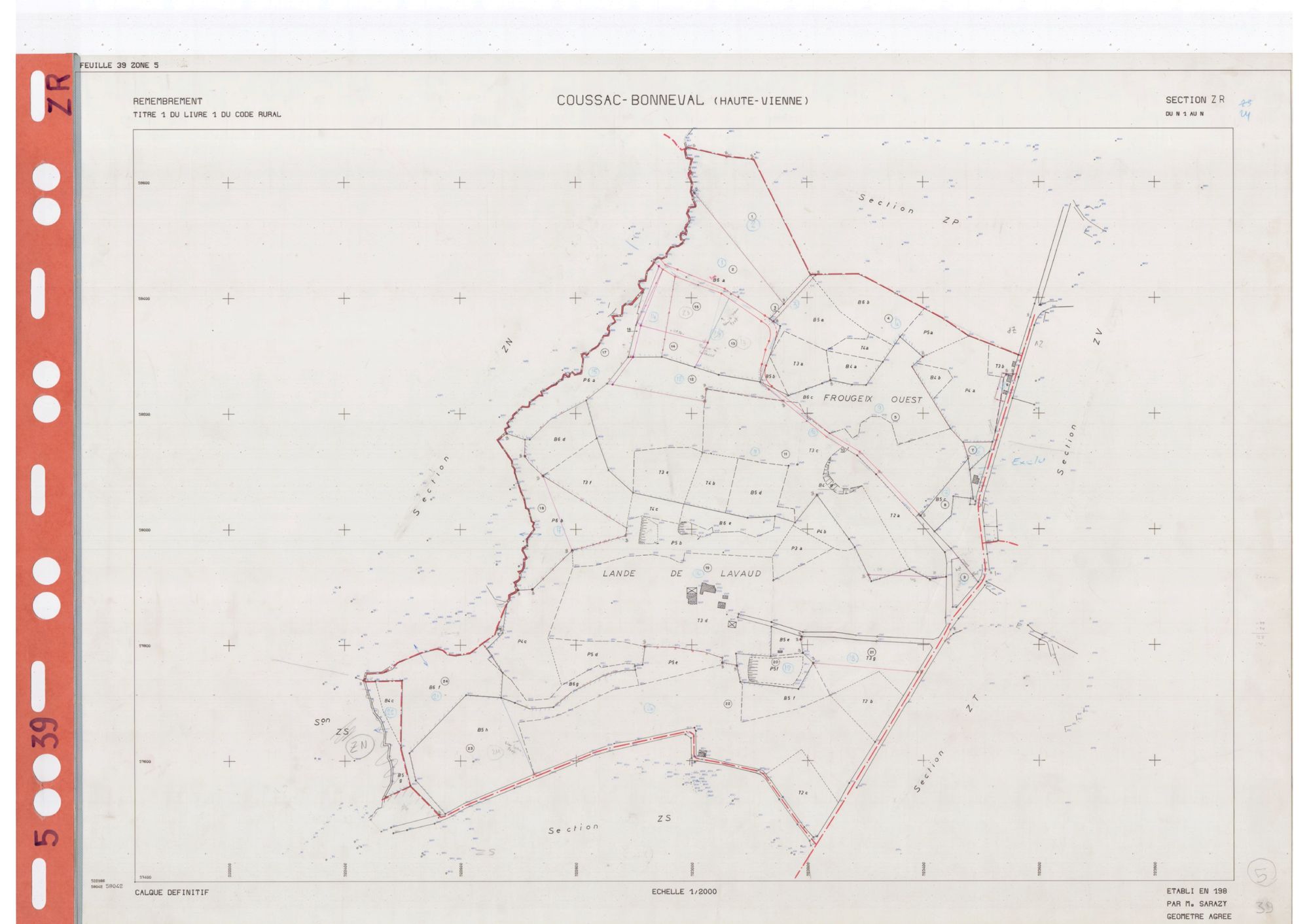 Coussac-Bonneval DDFIP 87 1982