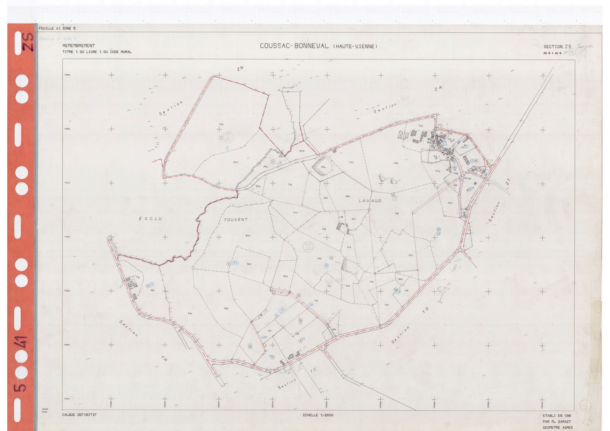 Coussac-Bonneval DDFIP 87 1982