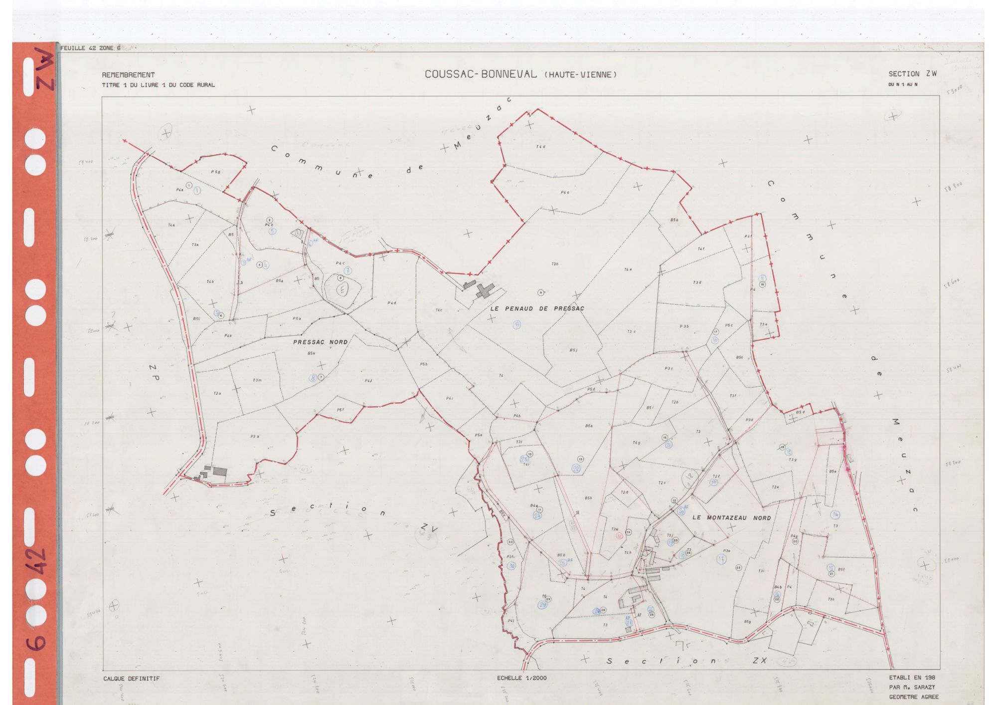 Coussac-Bonneval DDFIP 87 1982