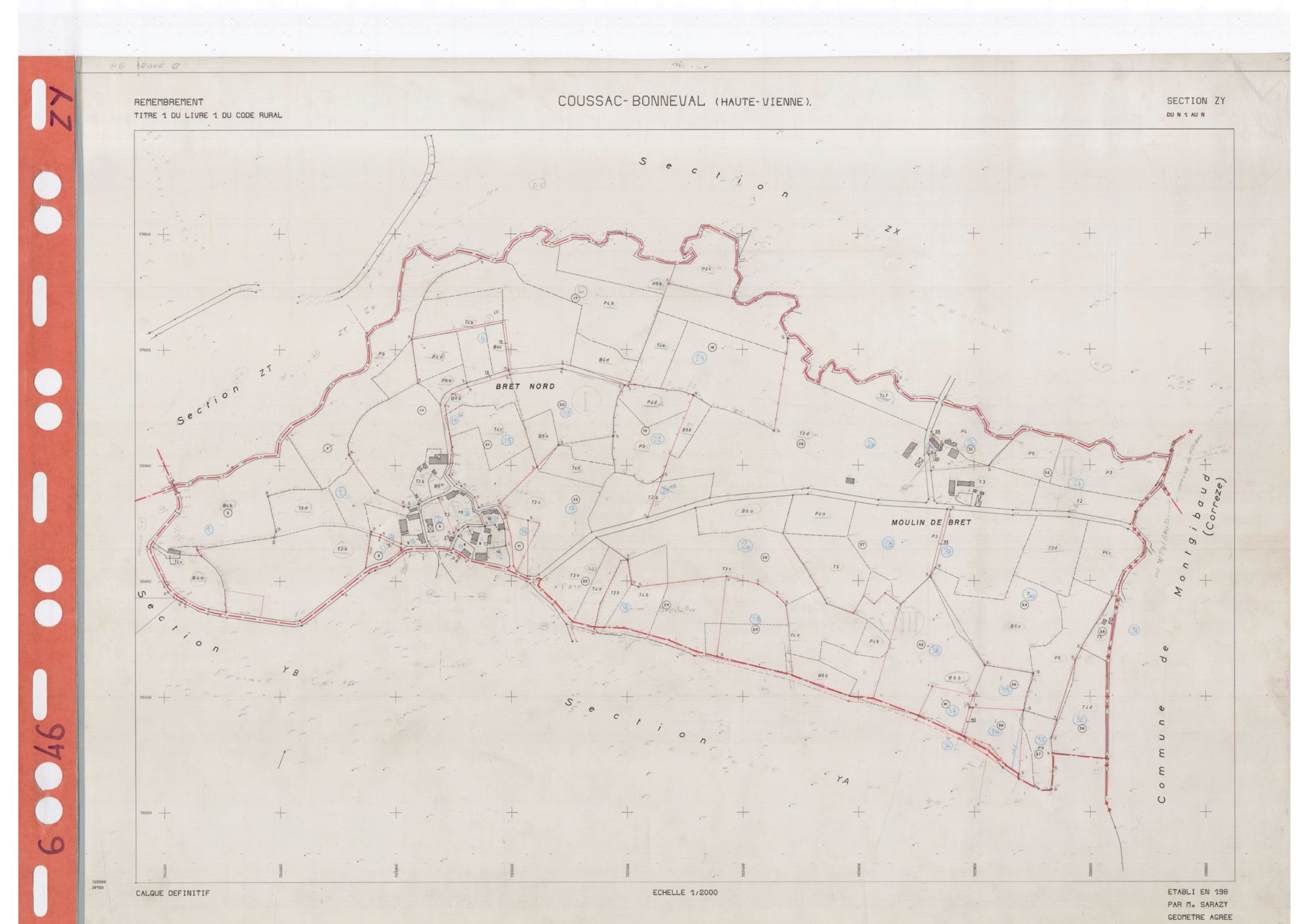 Coussac-Bonneval DDFIP 87 1982