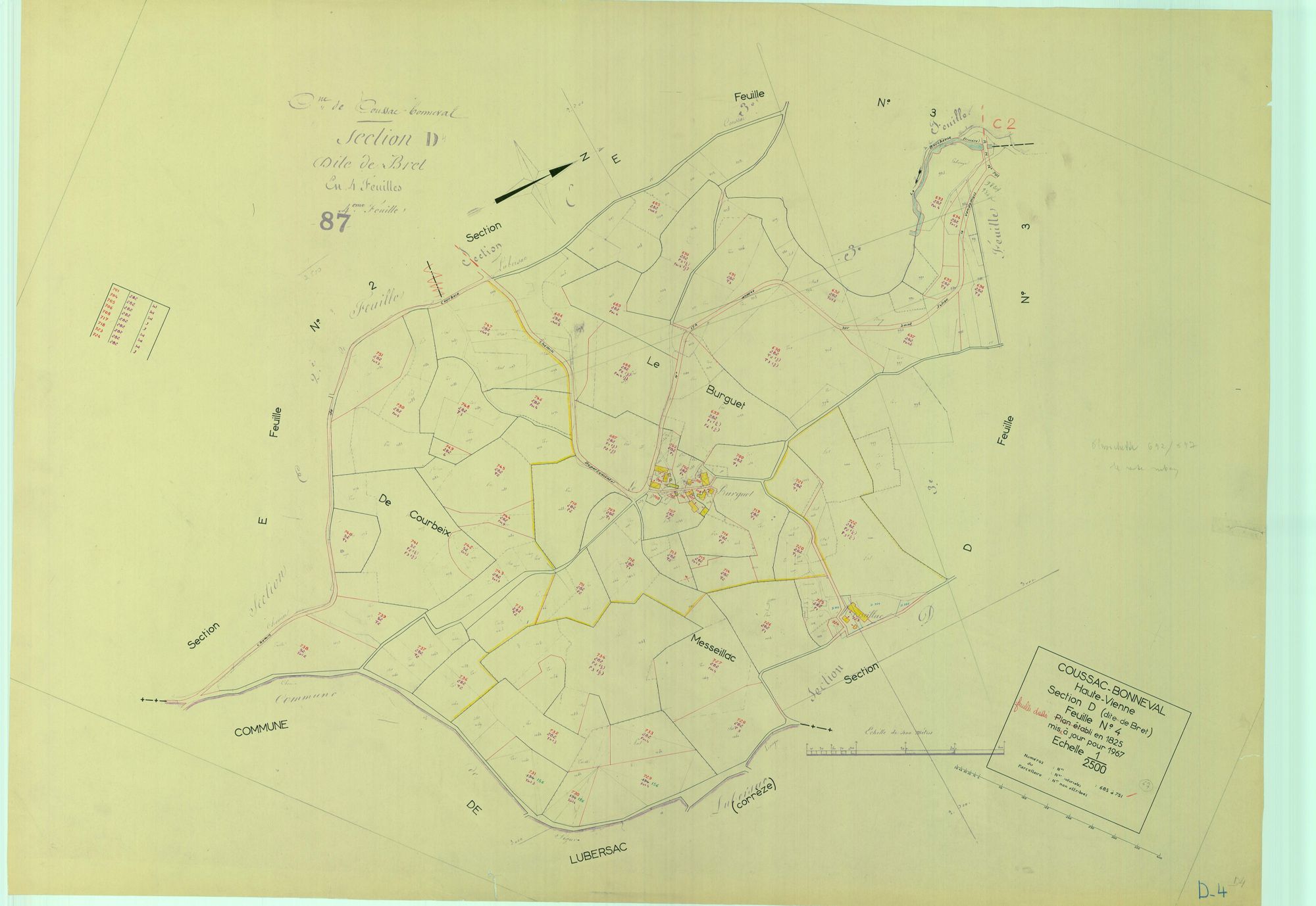 Coussac-Bonneval 1203 W 30 1967