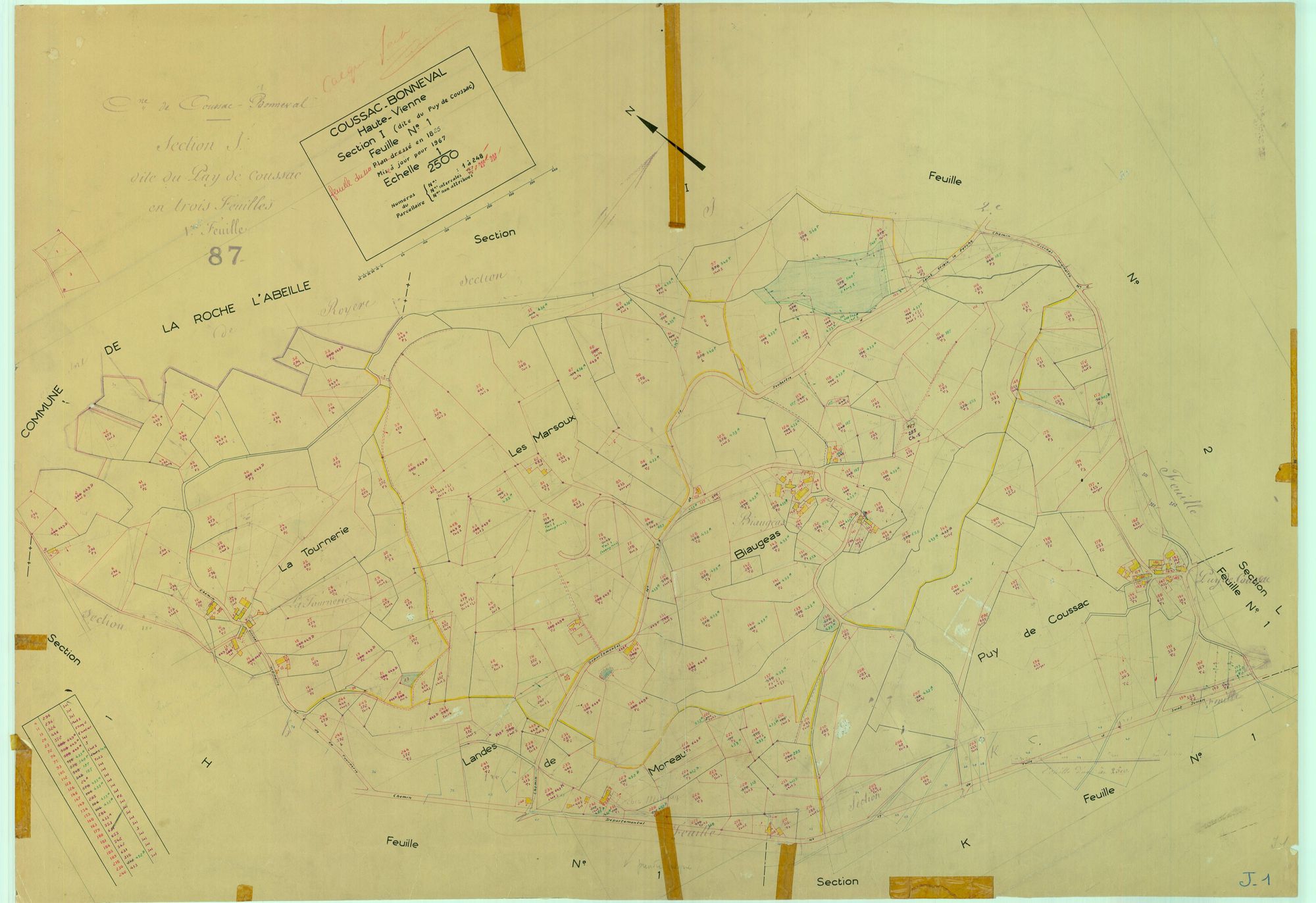 Coussac-Bonneval 1203 W 30 1967
