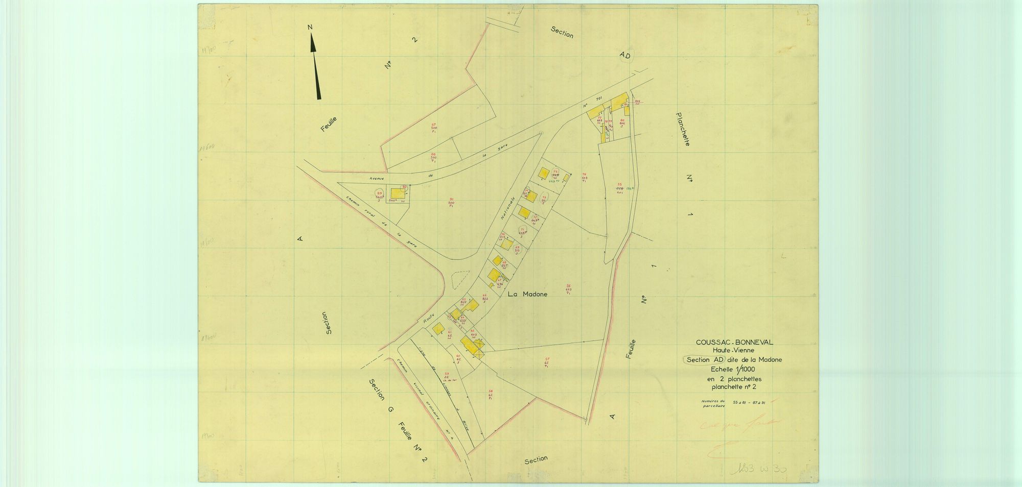 Coussac-Bonneval 1203 W 30 1967