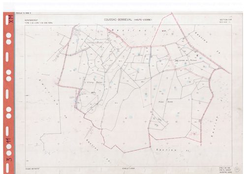 Coussac-Bonneval DDFIP 87 1982