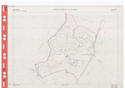 Coussac-Bonneval DDFIP 87 1982