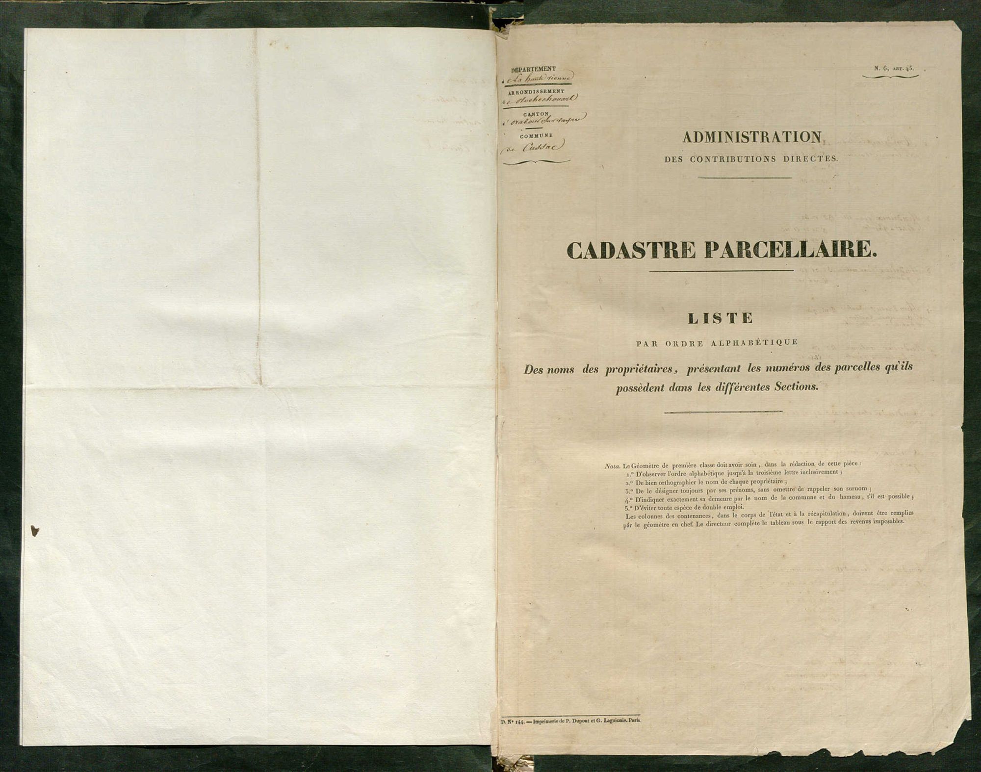 Cussac 3 P 64 / 2 1840