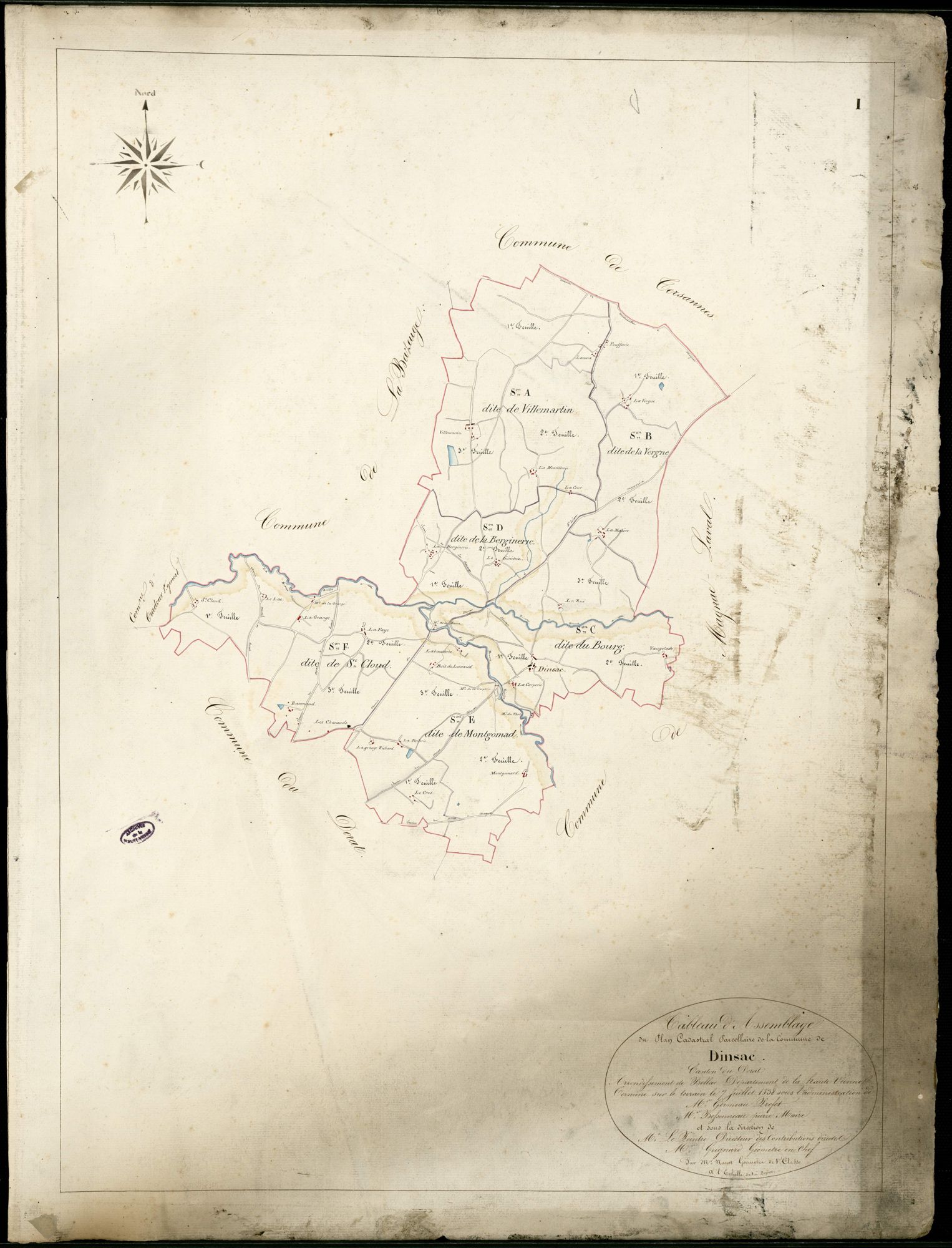 Dinsac 3 P 66 / 1 1838