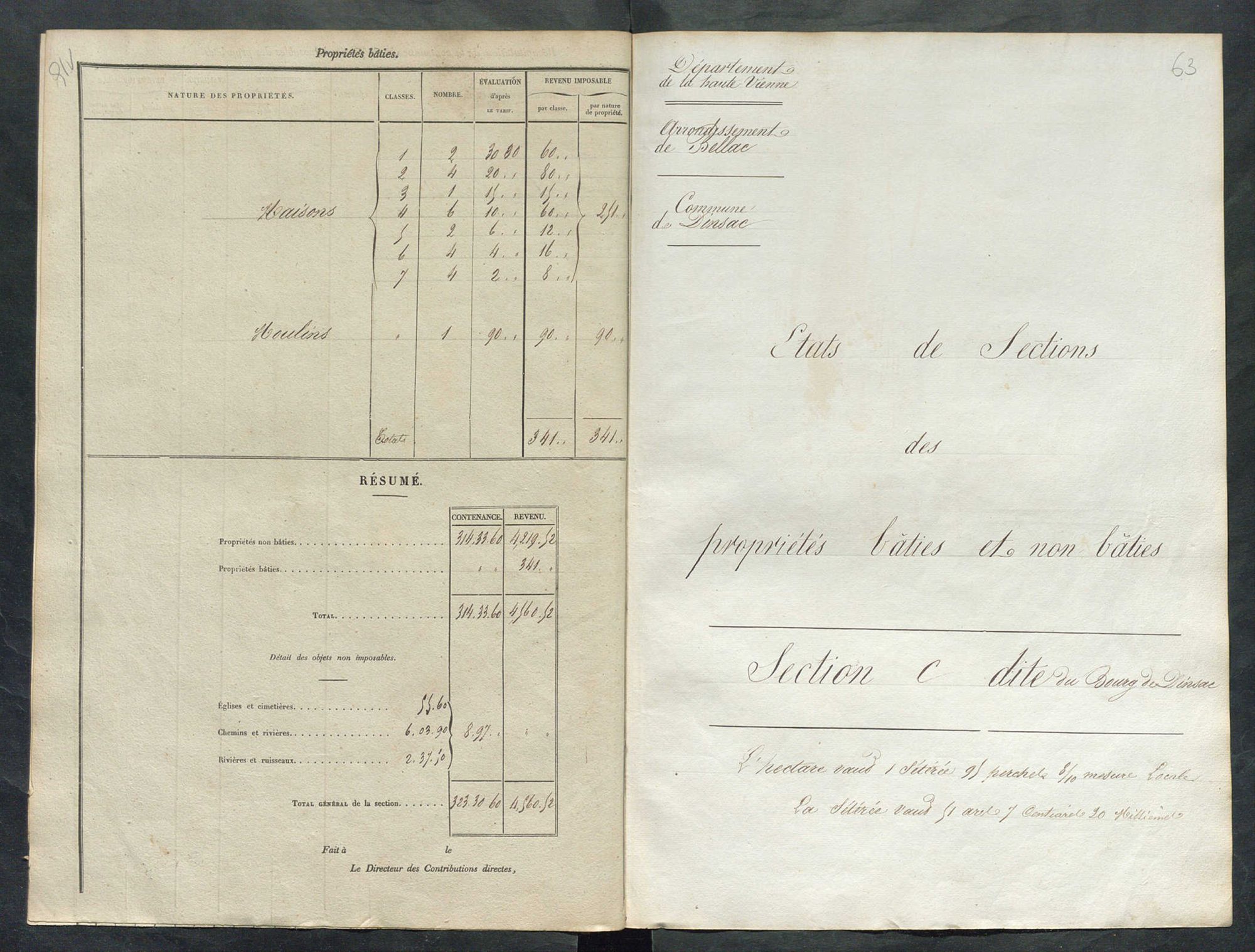 Dinsac 3 P 66 / 2 1839